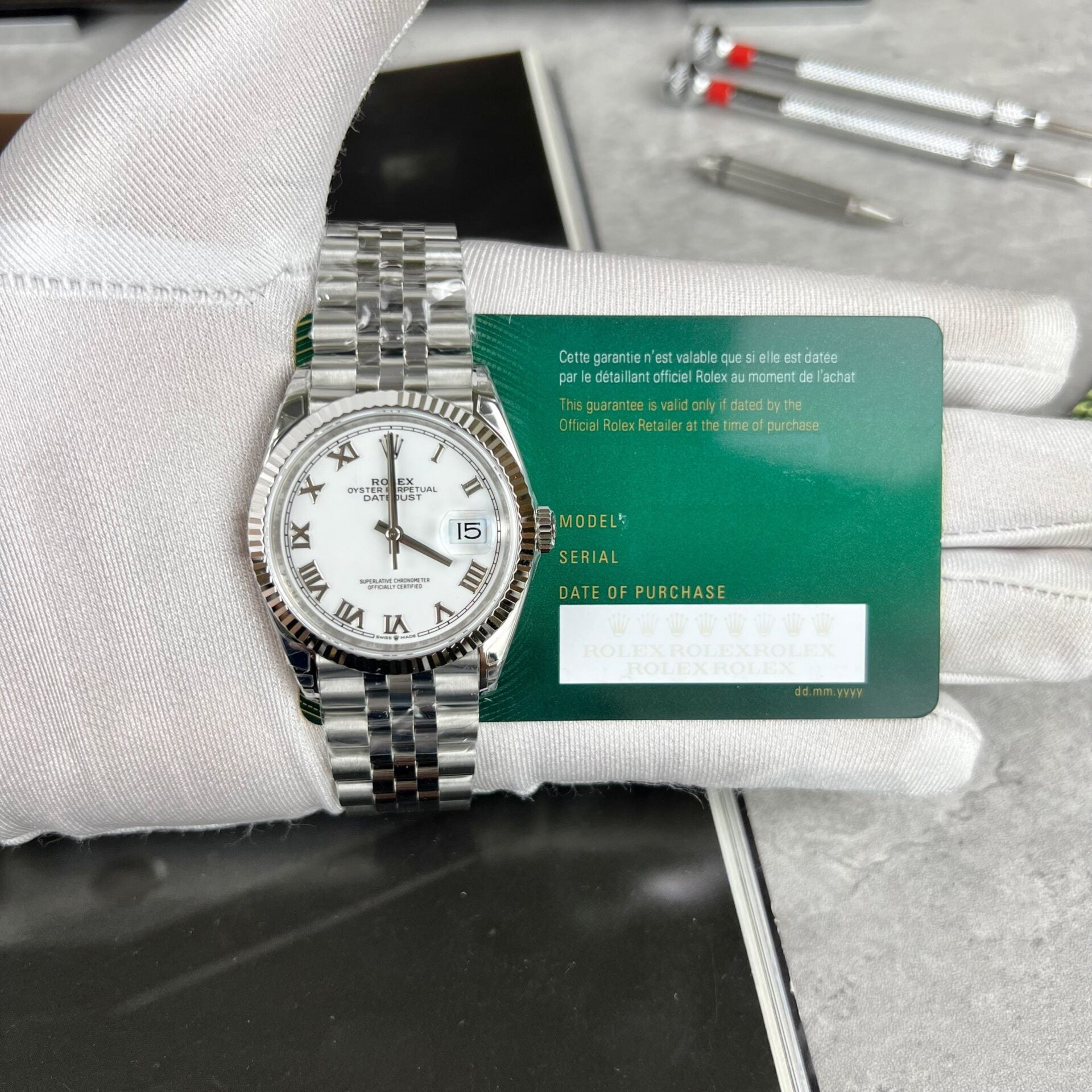 Rolex DateJust 126234 Cadran blanc 36mm
