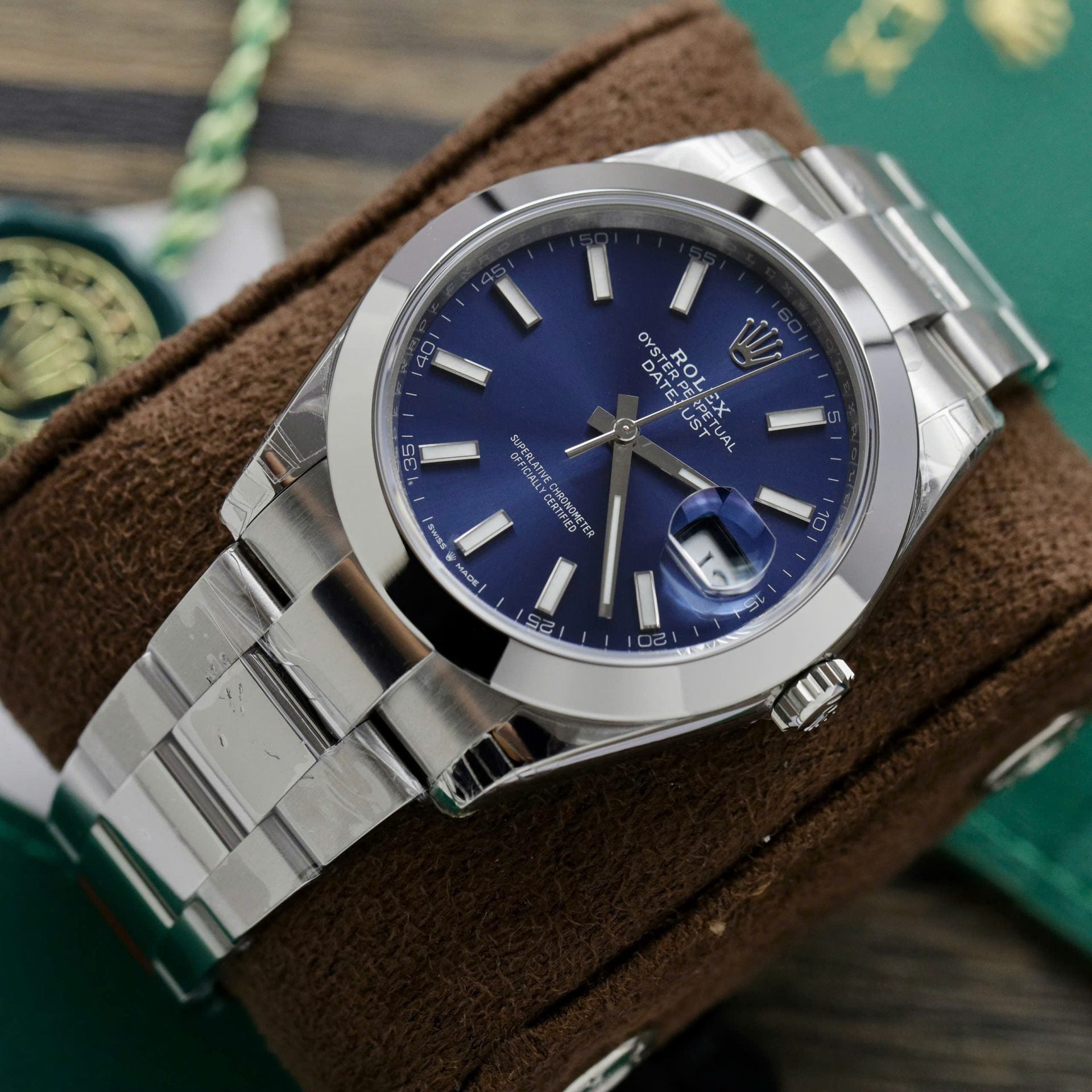 Rolex DateJust 126300 Cadran Bleu Oyster Bracelet 41mm