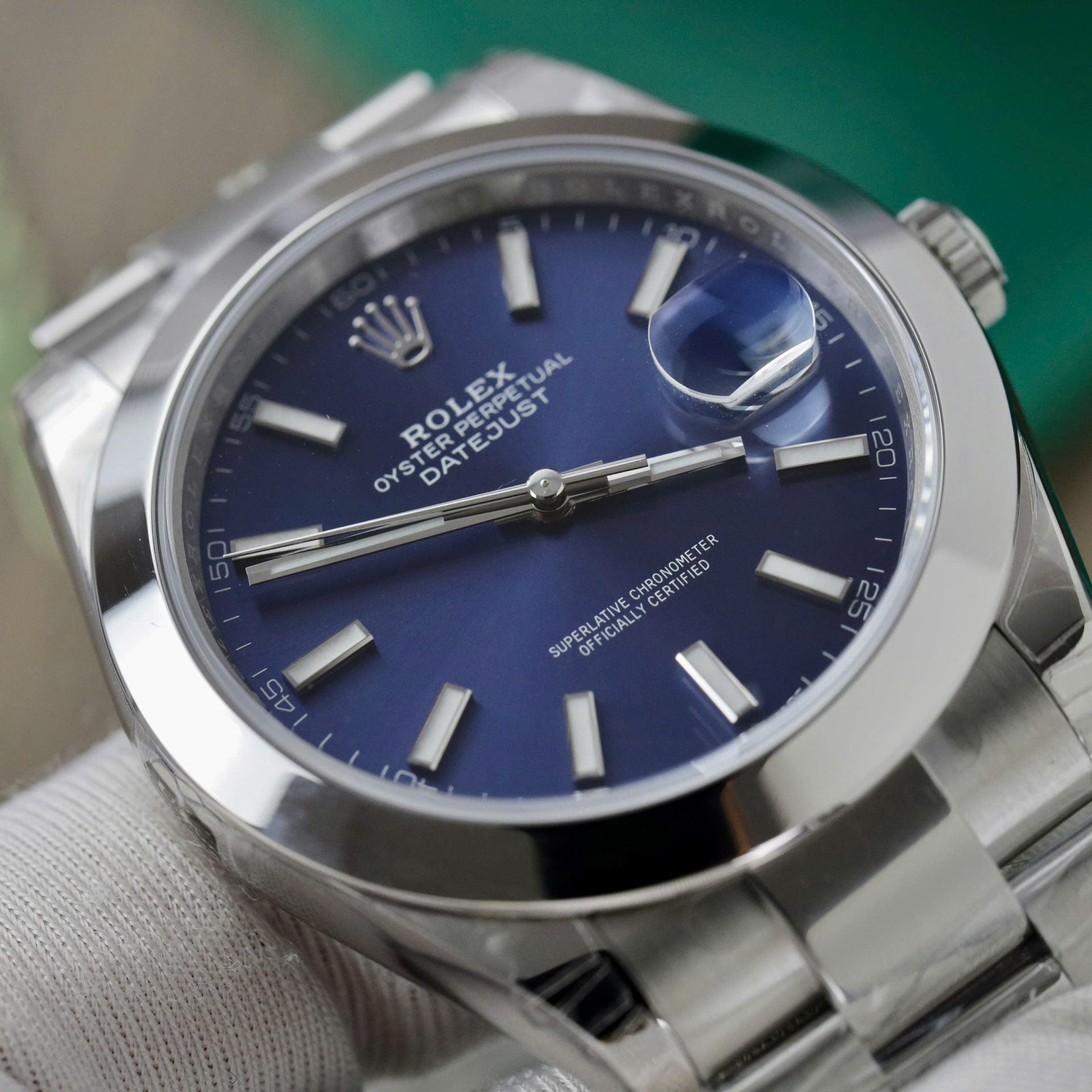 Rolex DateJust 126300 Cadran Bleu Oyster Bracelet 41mm