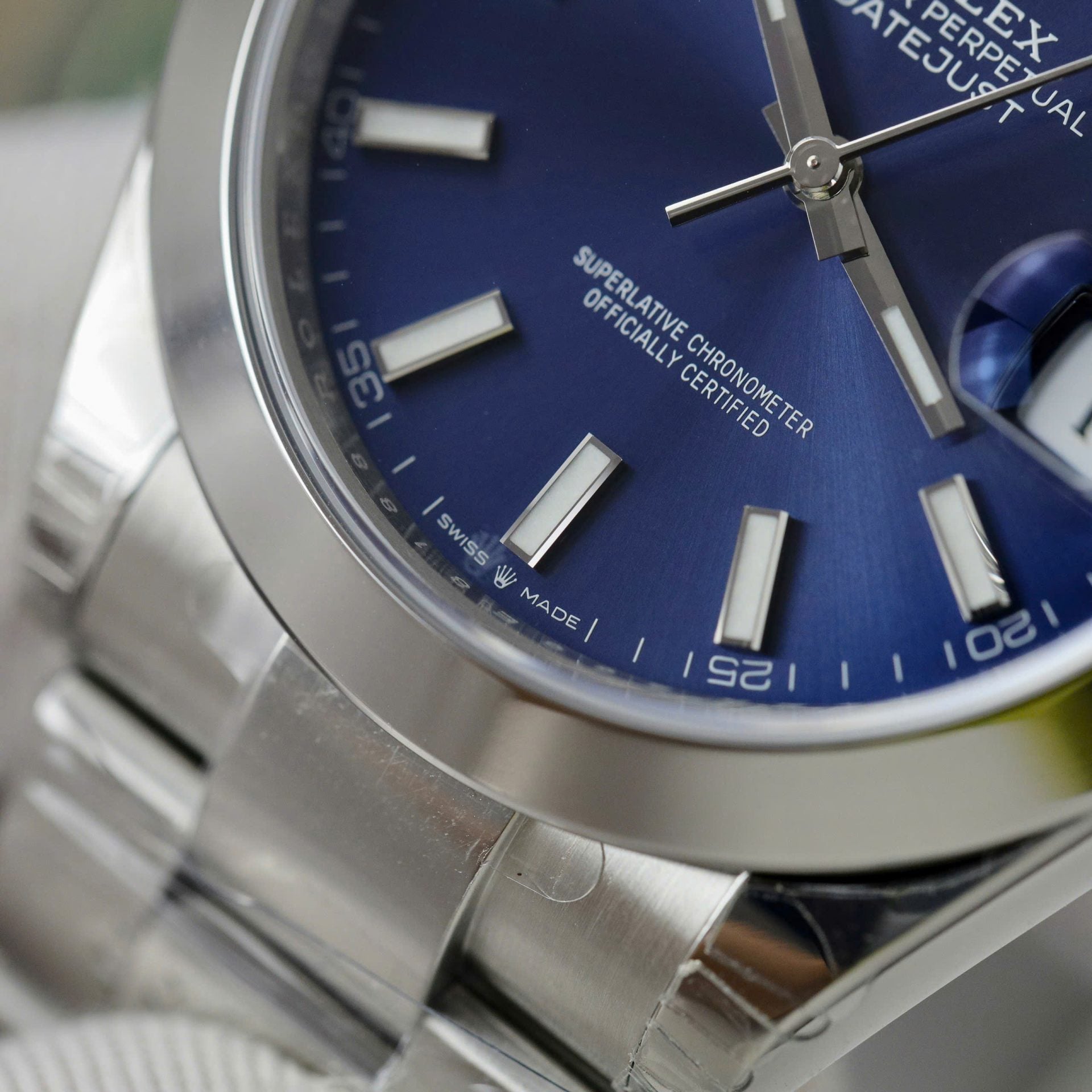Rolex DateJust 126300 Cadran Bleu Oyster Bracelet 41mm