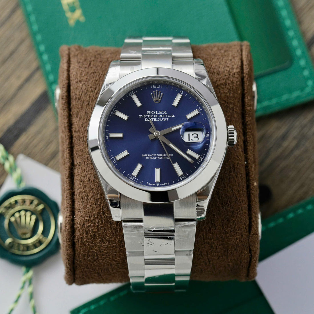 Rolex DateJust 126300 Cadran Bleu Oyster Bracelet 41mm