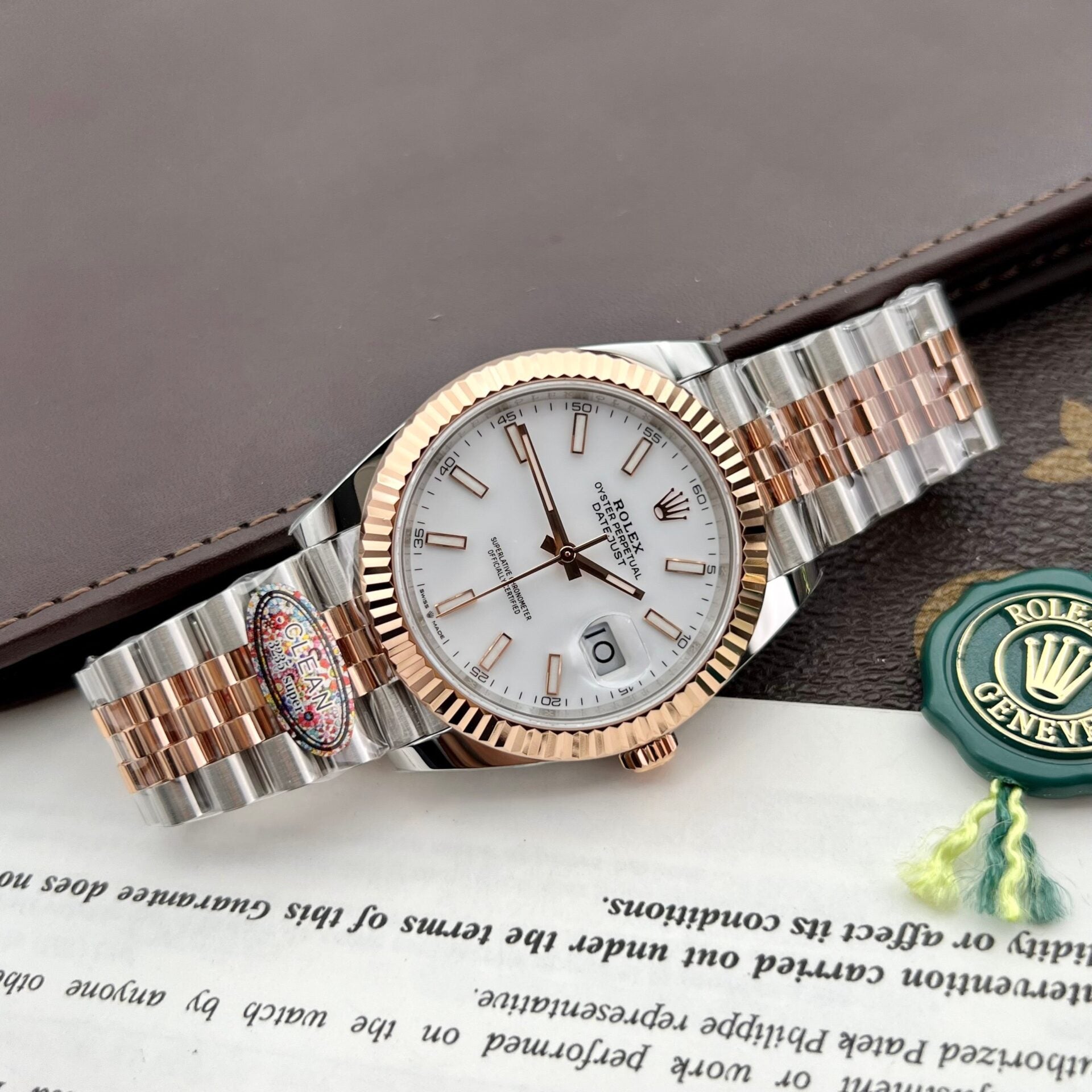 Rolex DateJust 126331 Demi Rose Cadran blanc 41 mm