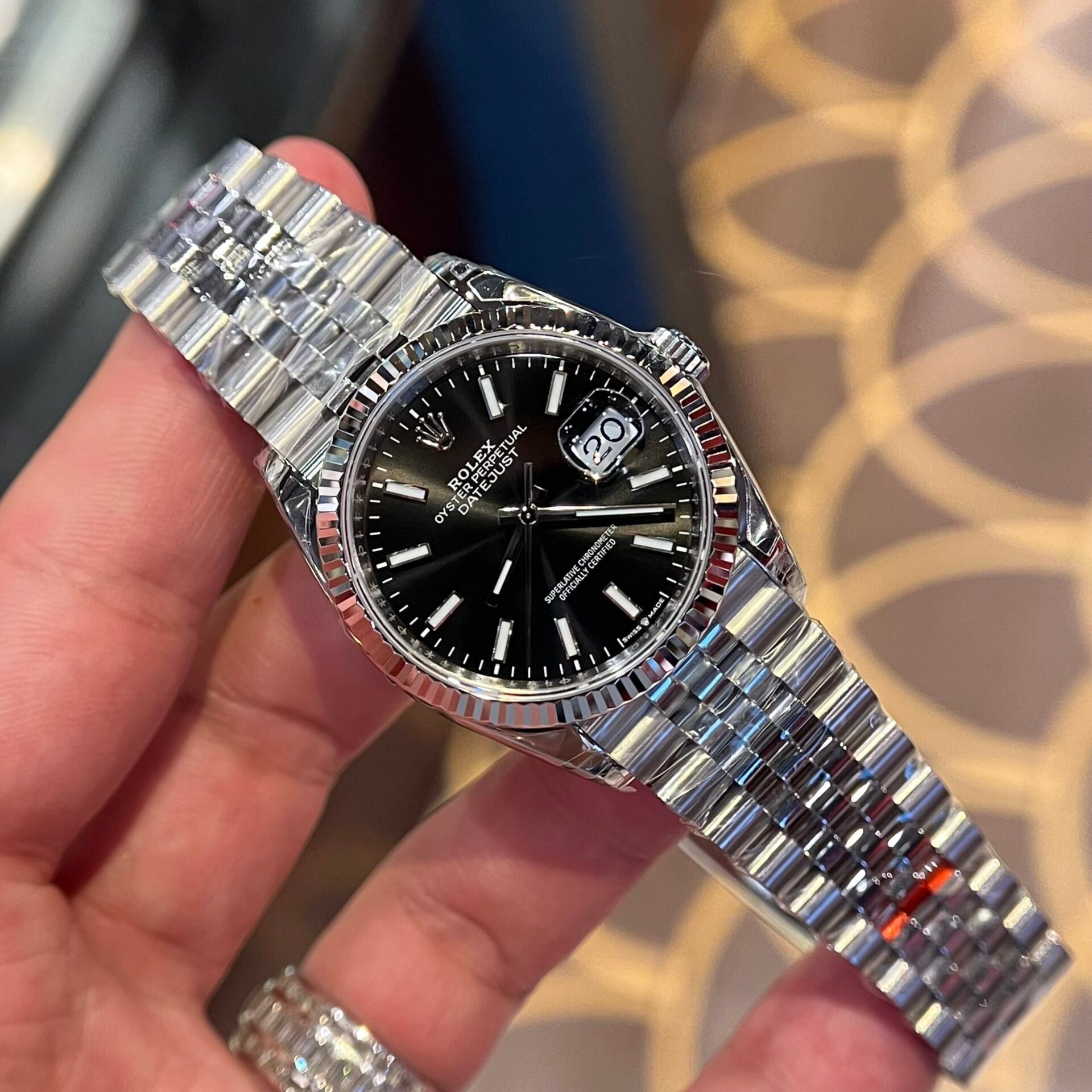 Rolex DateJust 126334 Cadran noir 36 mm