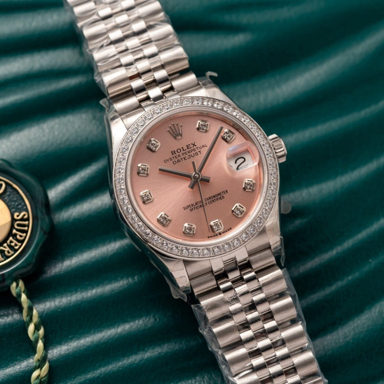 Rolex Clone Watch DateJust 278273 Pink Dial Jubilee Strap 31mm