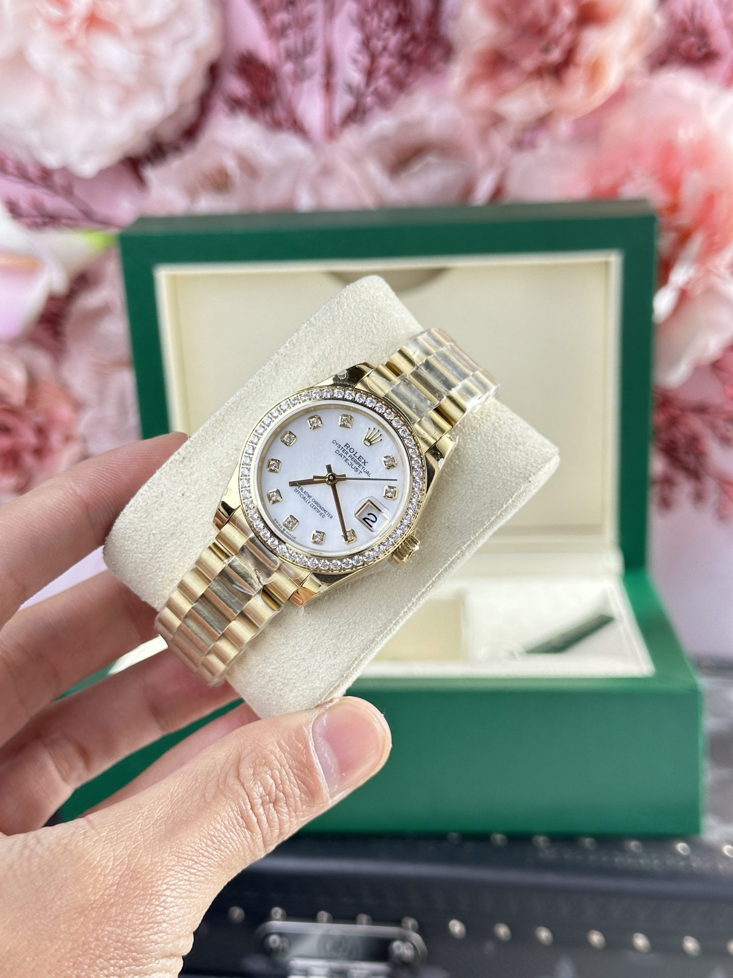 Rolex DateJust 278288 Président bracelet diamant lunette 31mm