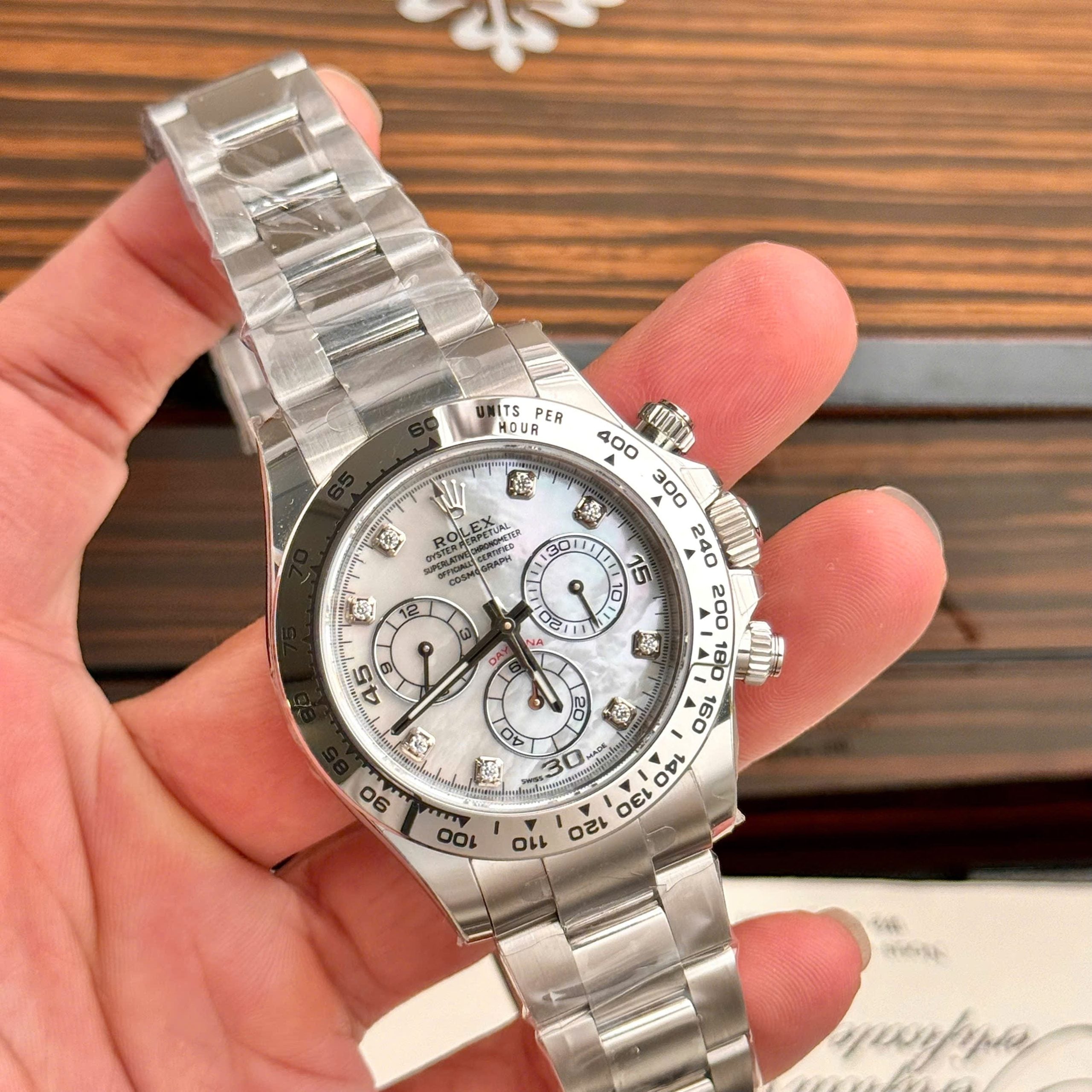 Rolex Daytona 116509 Cadran MOP et Moissanite 40 mm