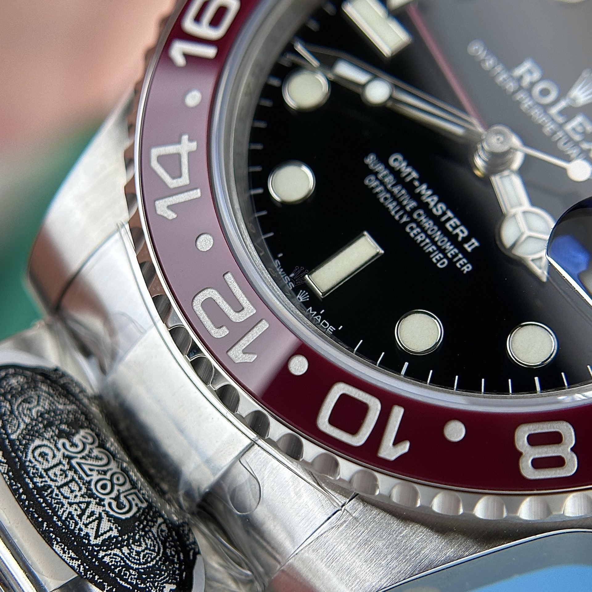 Rolex GMT-Master II Coca-Cola Pepsi Oyster Bracelet Cadran noir 40 mm