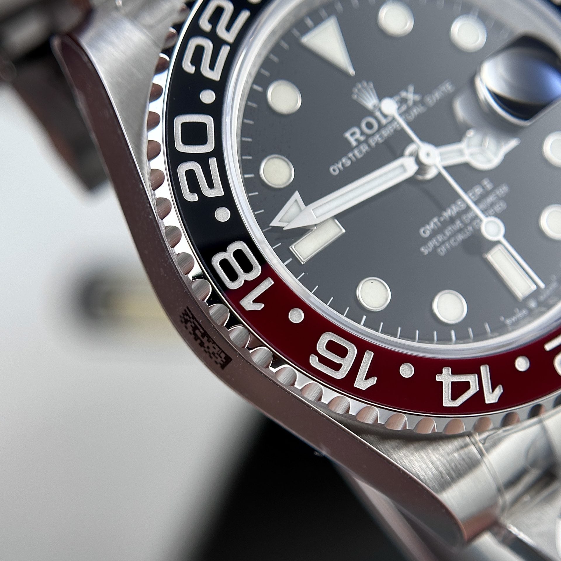 Rolex GMT-Master II Coca-Cola Pepsi Oyster Bracelet Cadran noir 40 mm