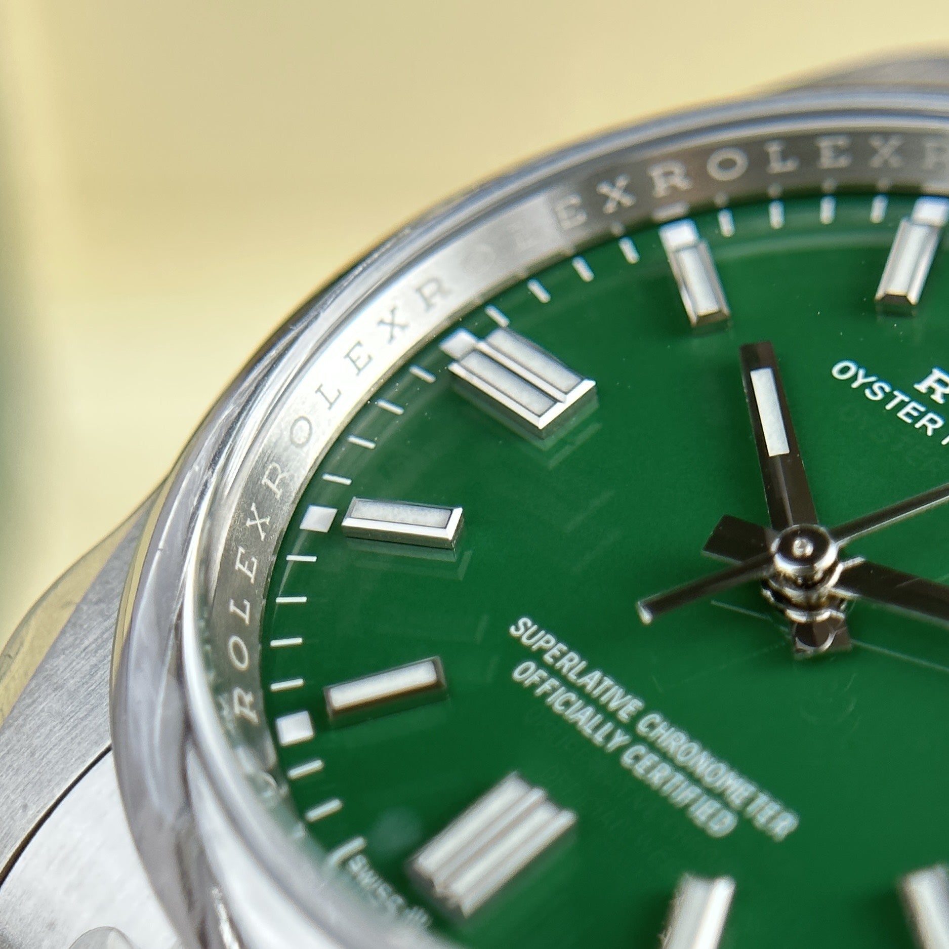 Rolex Oyster Perpetual 126000 Cadran vert 36 mm