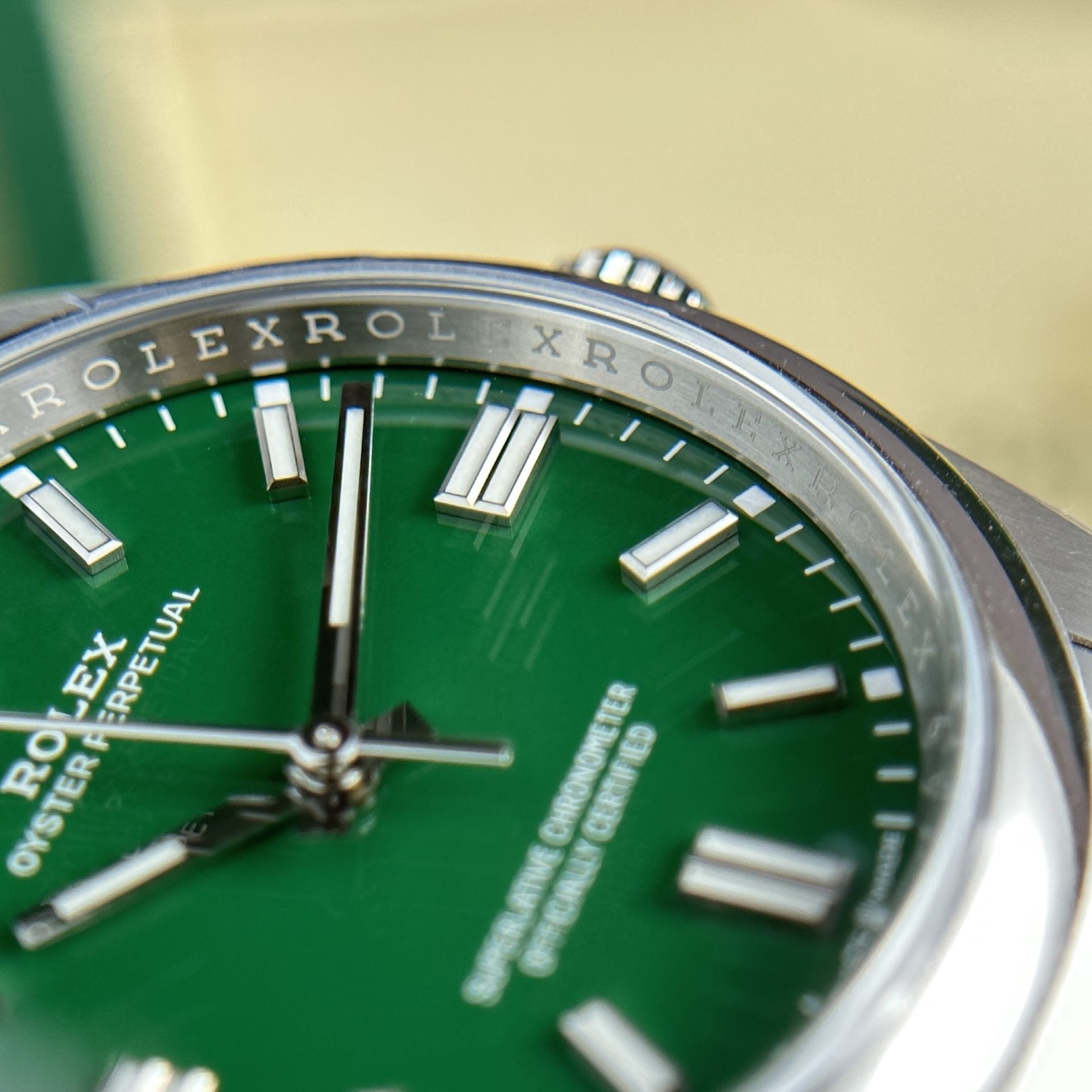Rolex Oyster Perpetual 126000 Cadran vert 36 mm