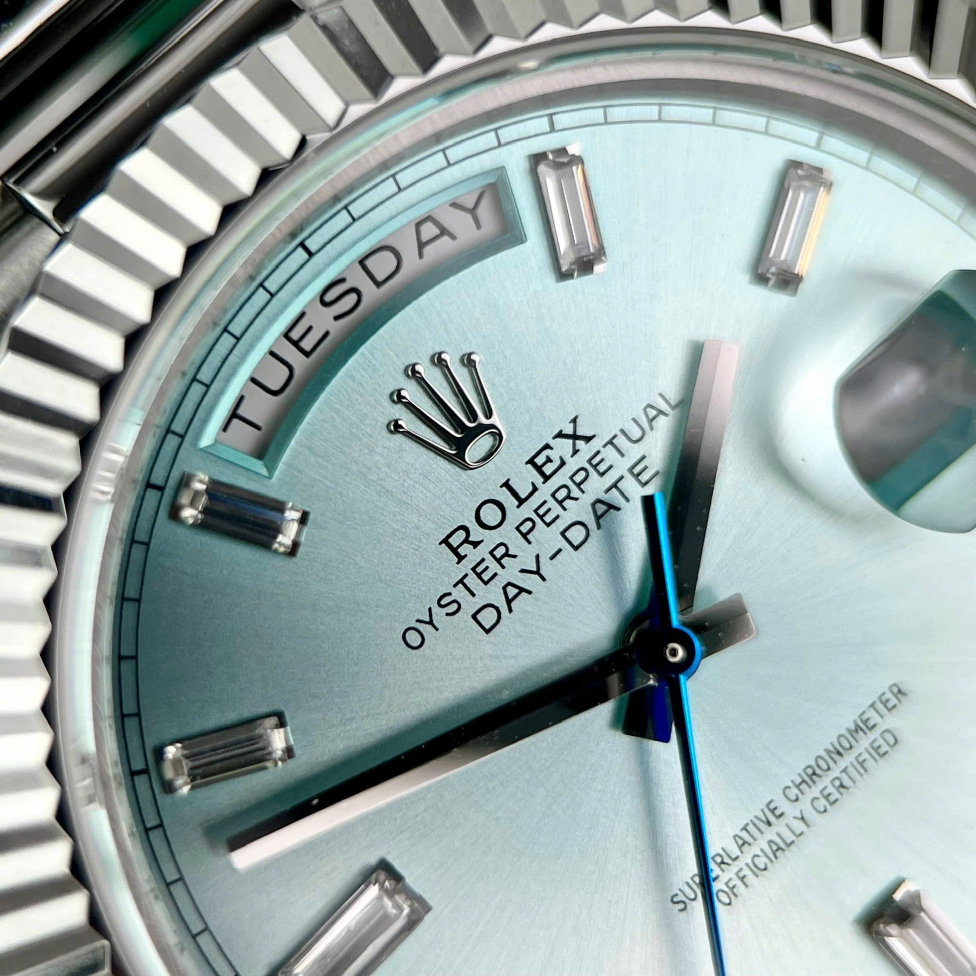 Rolex Day-Date 228236 Cadran bleu glacier V3 40mm