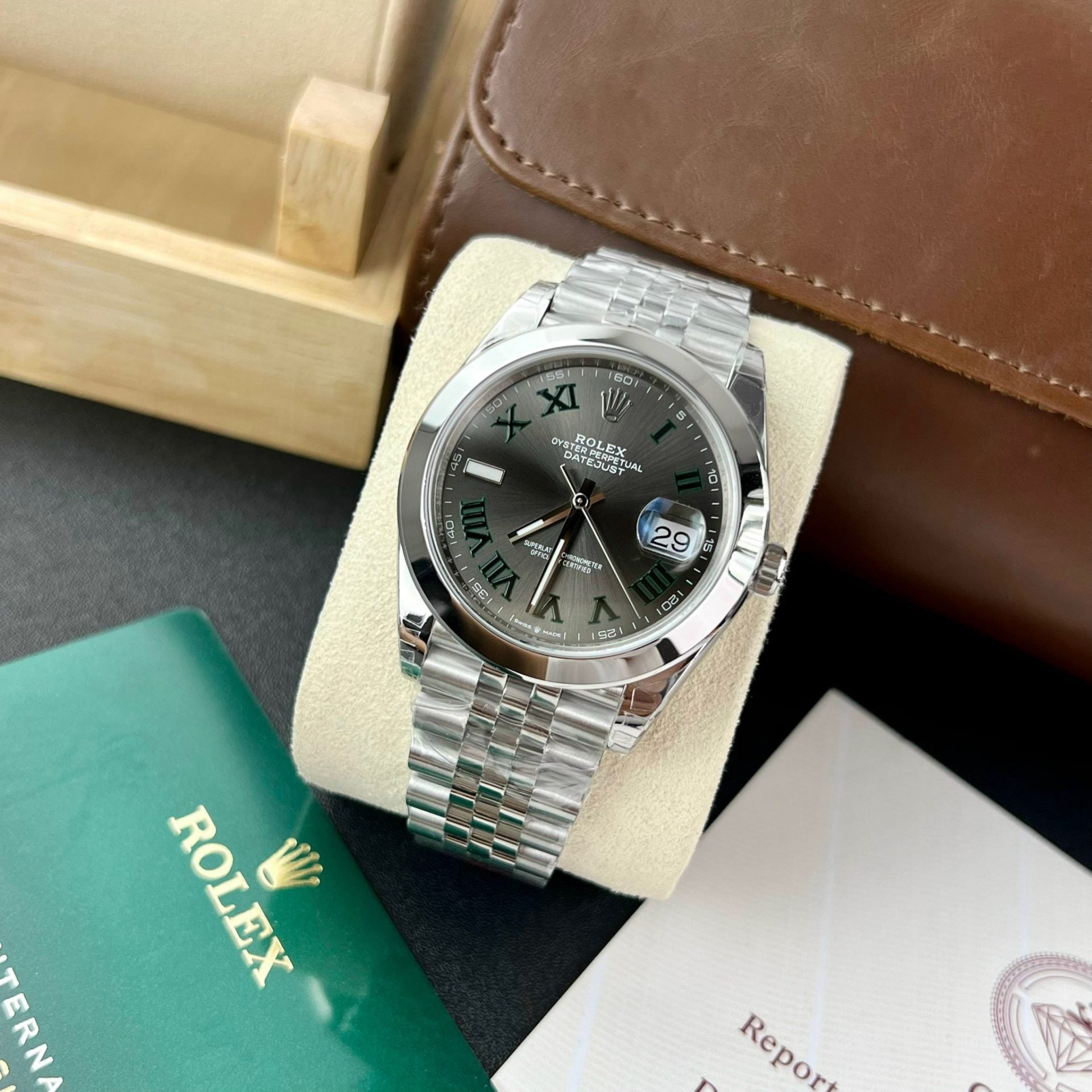 Rolex DateJust 126300 Wimbledon Cadran 41 mm