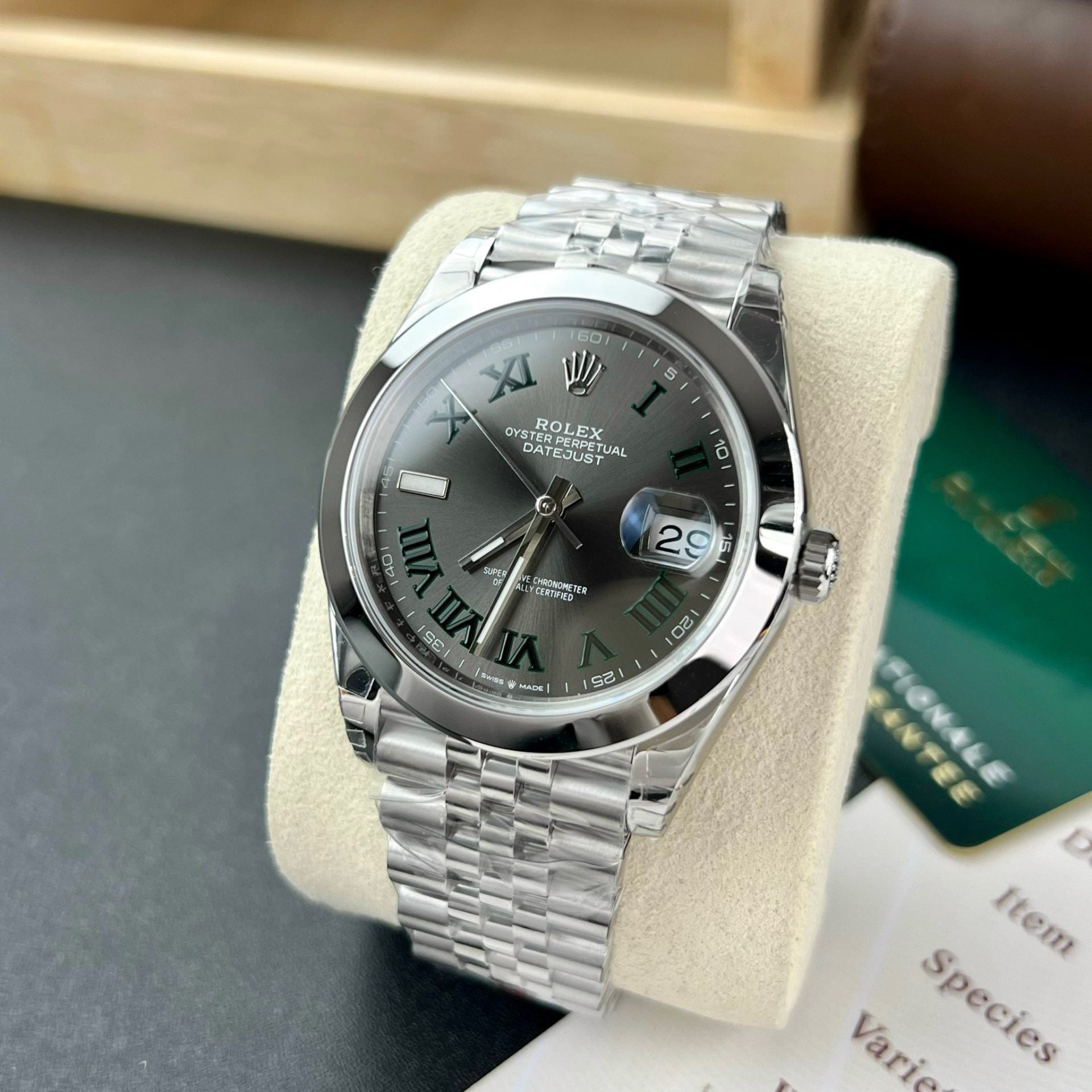 Rolex DateJust 126300 Wimbledon Cadran 41 mm
