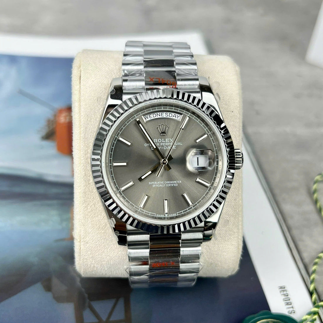 Rolex Day-Date 228236 Cadran gris v3 40mm