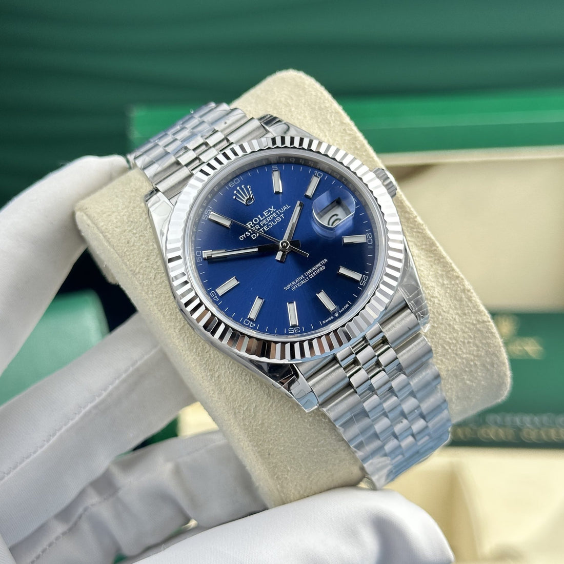 Rolex DateJust 126334 Cadran bleu 41 mm