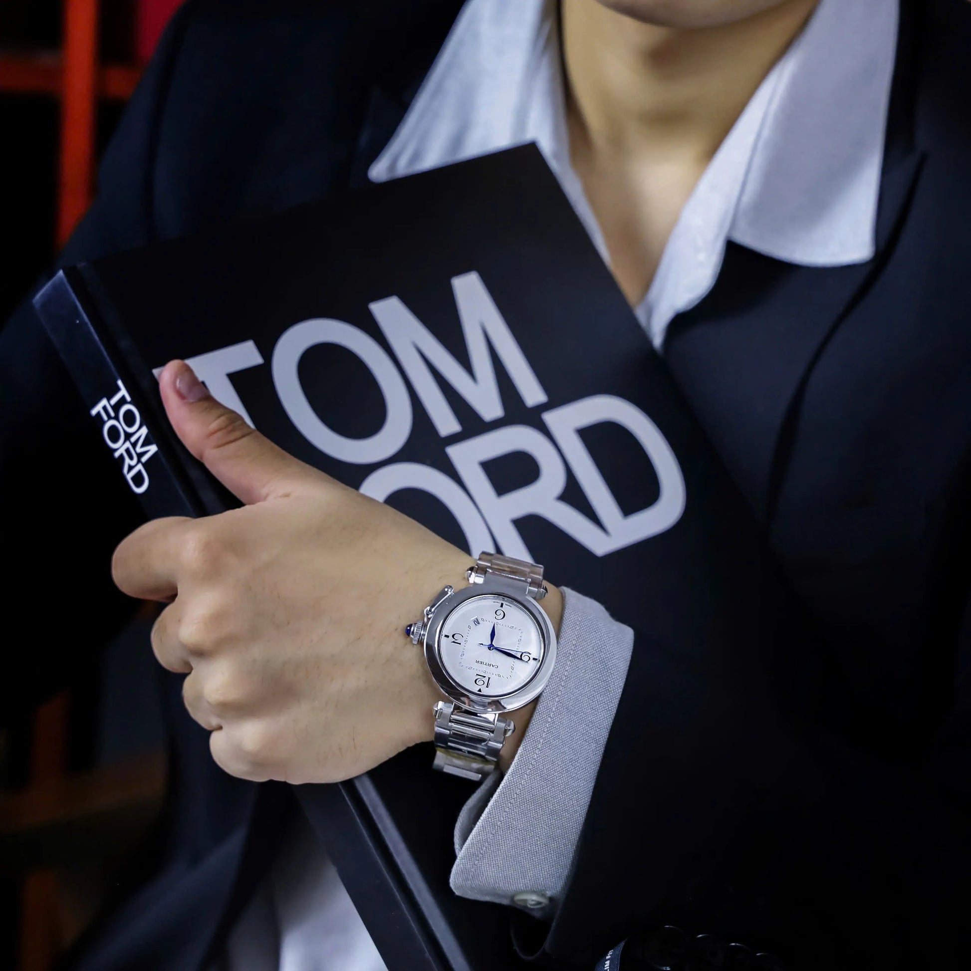 Cartier Pasha De Cartier Montre Cadran Blanc - Homme 41mm