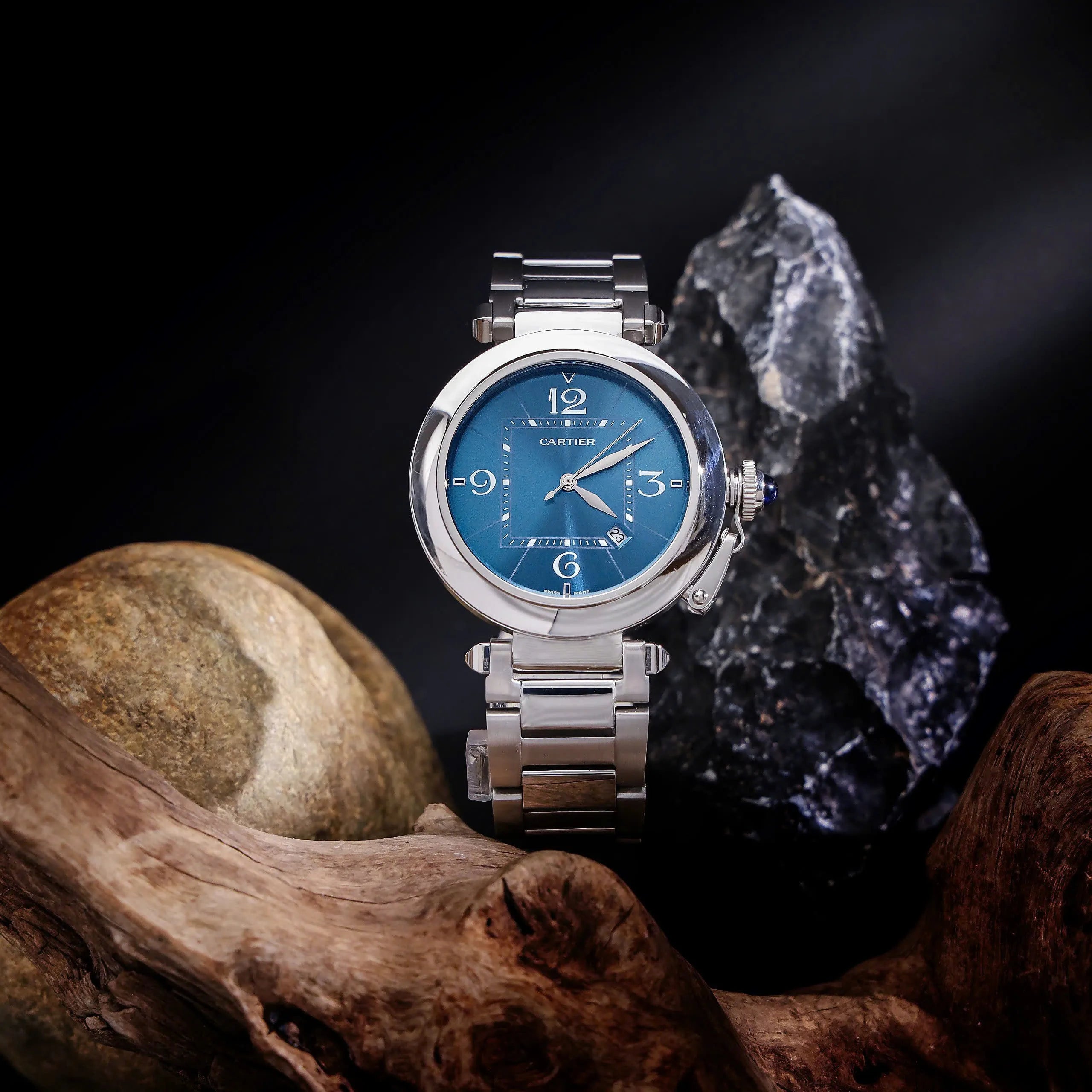 Cartier Pasha De Cartier Montre Cadran Bleu - Homme 41mm