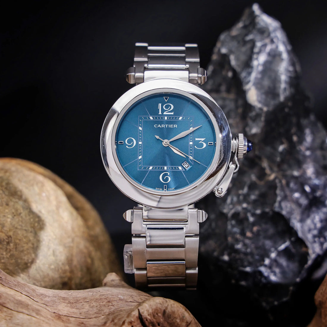 Cartier Pasha De Cartier Montre Cadran Bleu - Homme 41mm