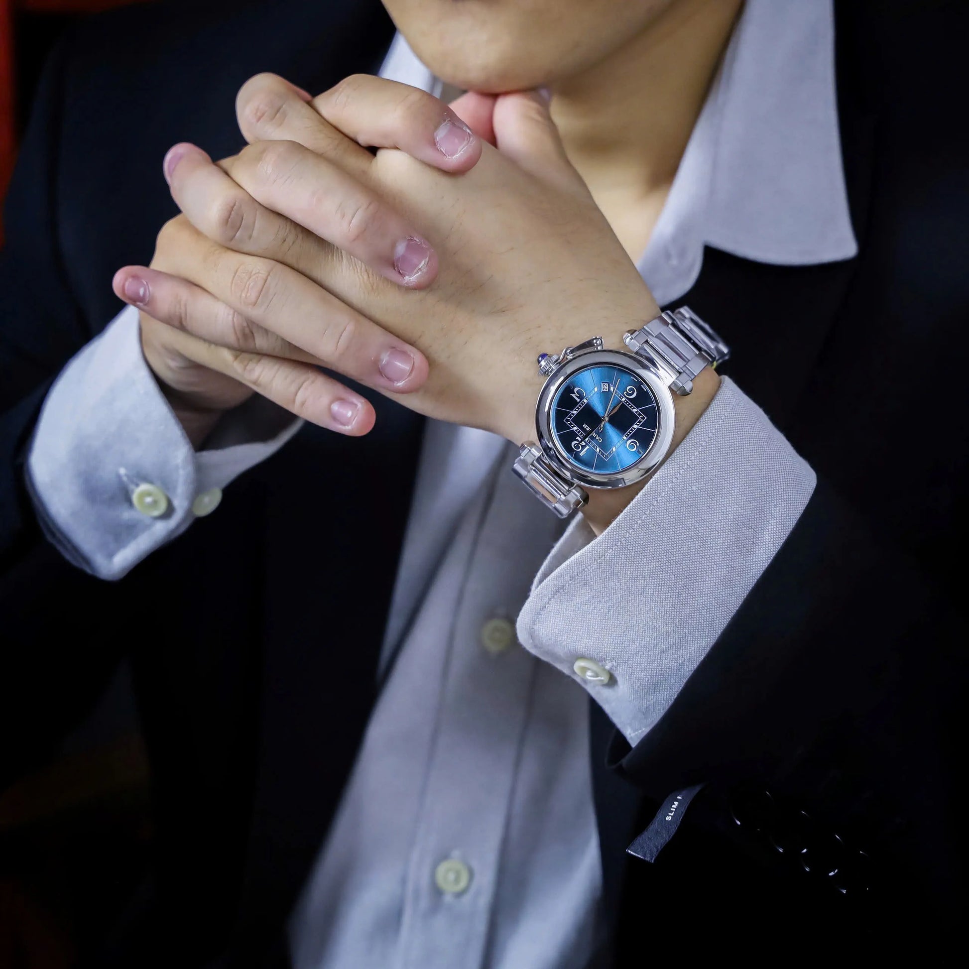 Cartier Pasha De Cartier Montre Cadran Bleu - Homme 41mm