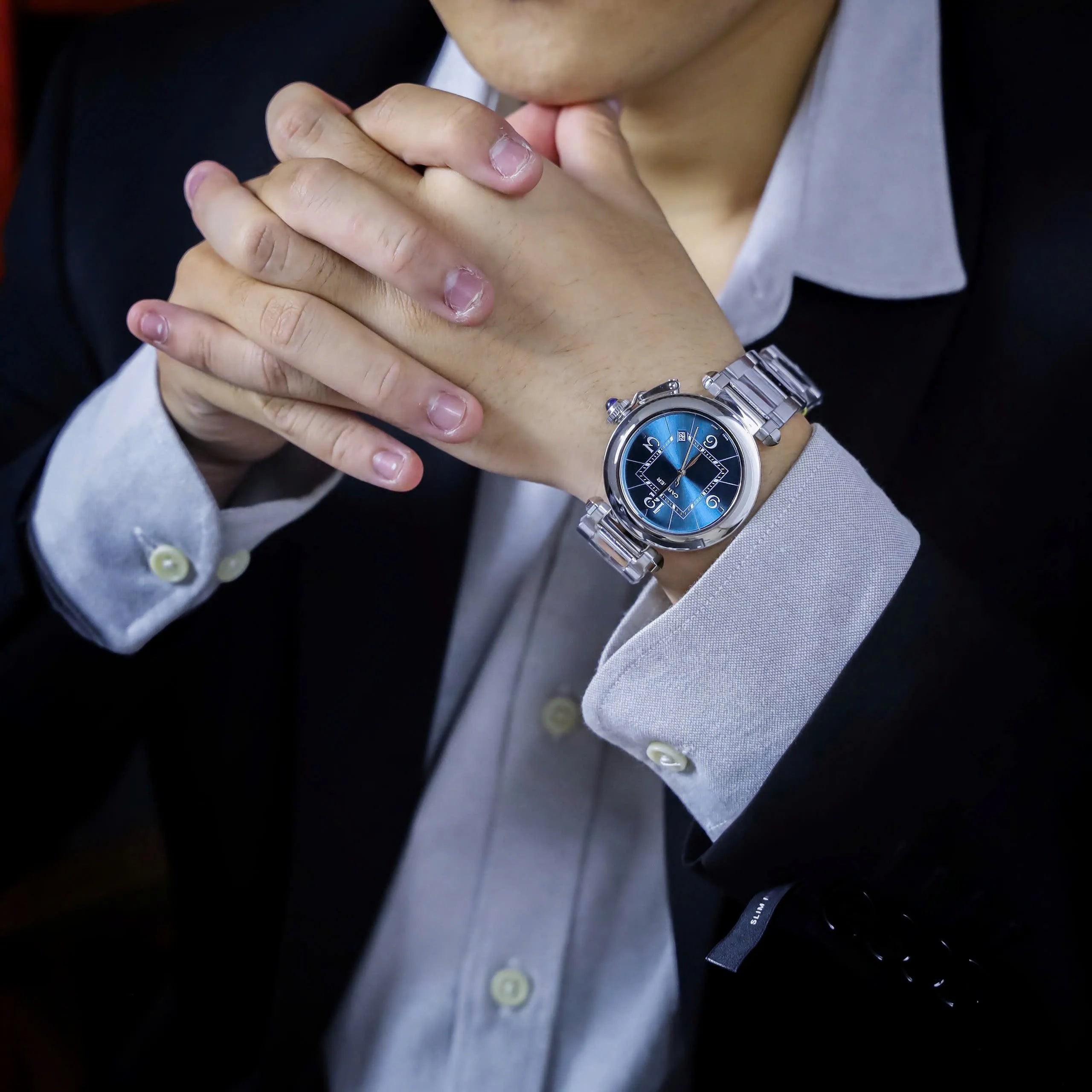 Cartier Pasha De Cartier Montre Cadran Bleu - Homme 41mm