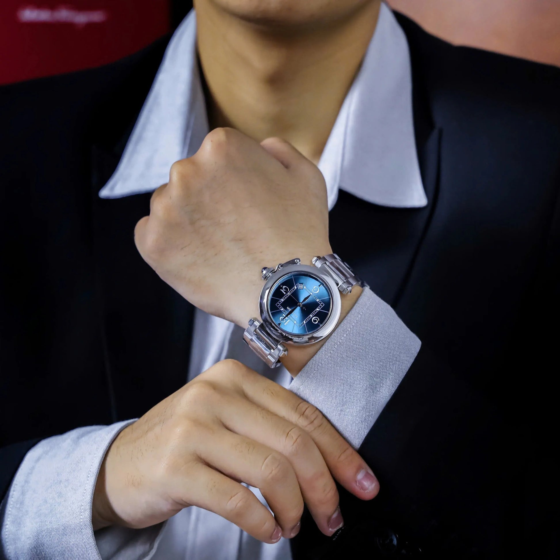 Cartier Pasha De Cartier Montre Cadran Bleu - Homme 41mm