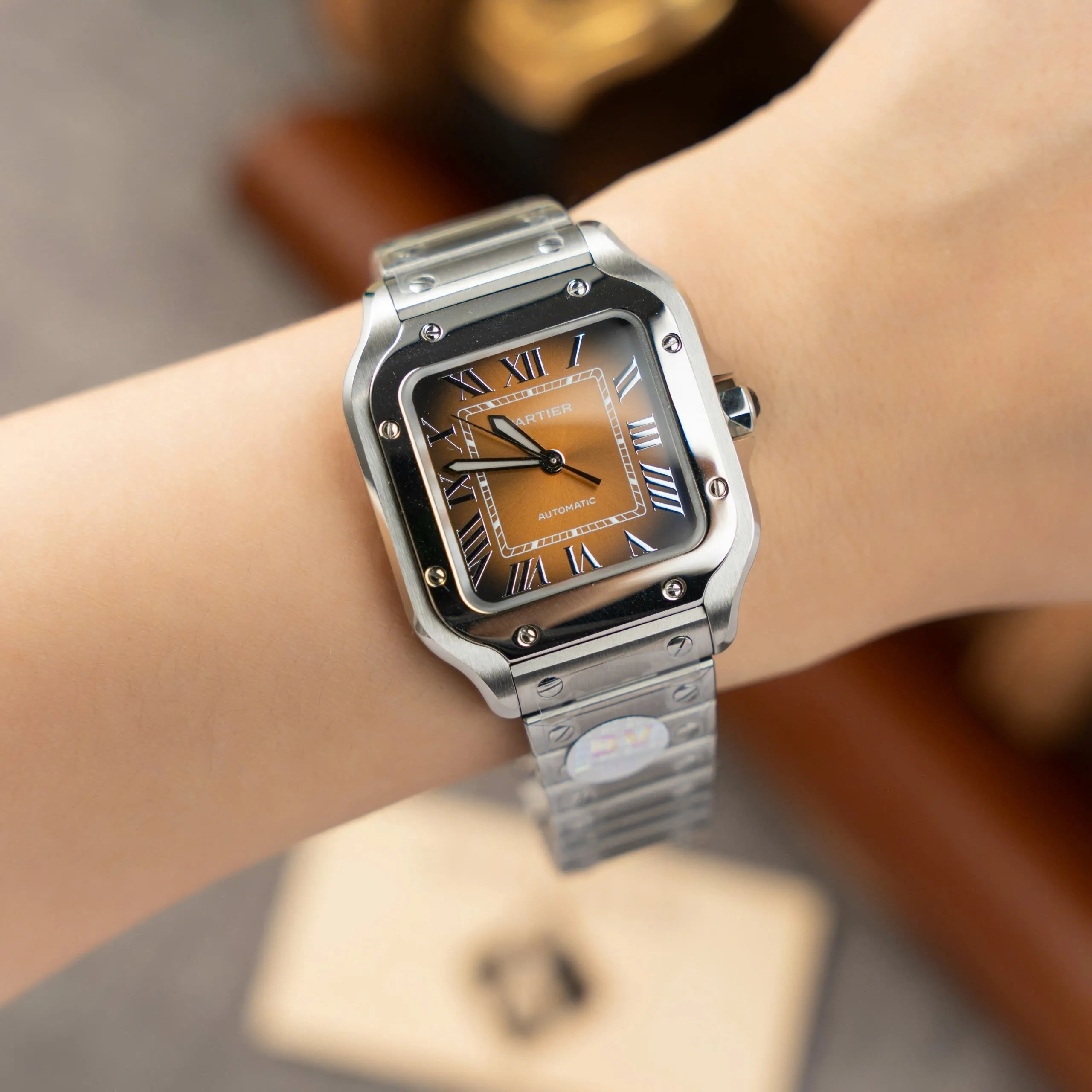 Cartier Santos WSA0065 Cadran Marron 35 mm