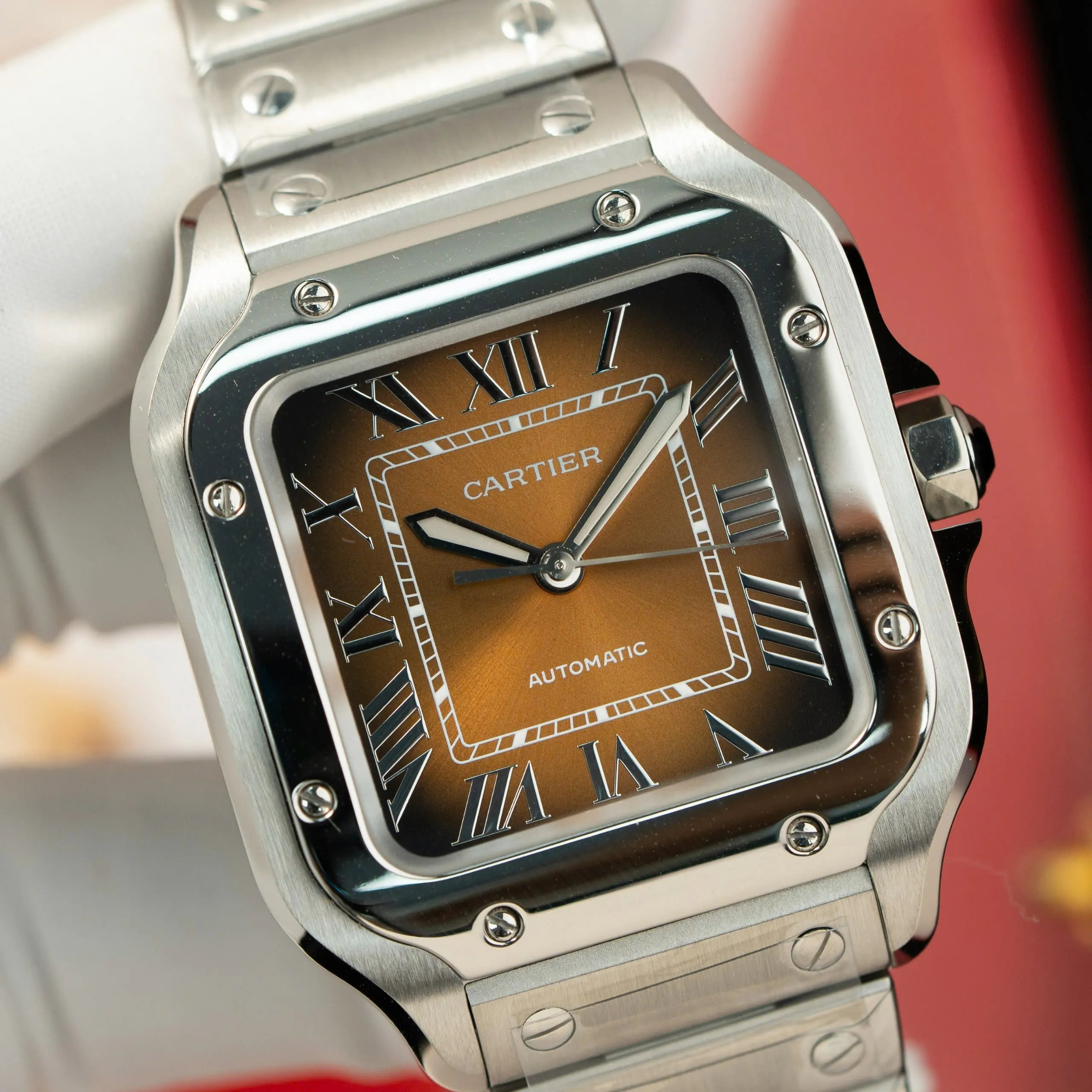 Cartier Santos WSA0065 Cadran Marron 35 mm
