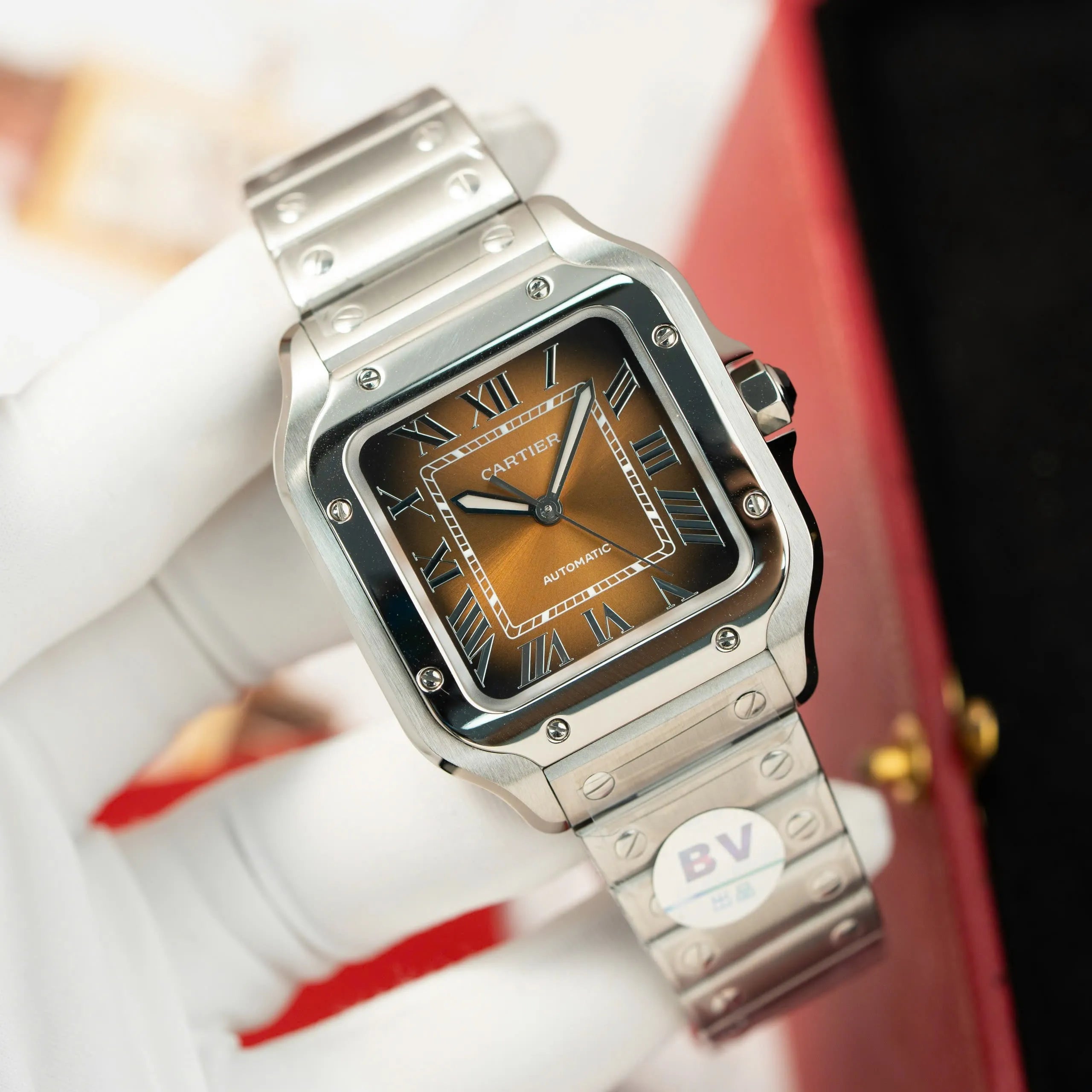 Cartier Santos WSA0065 Cadran Marron 35 mm