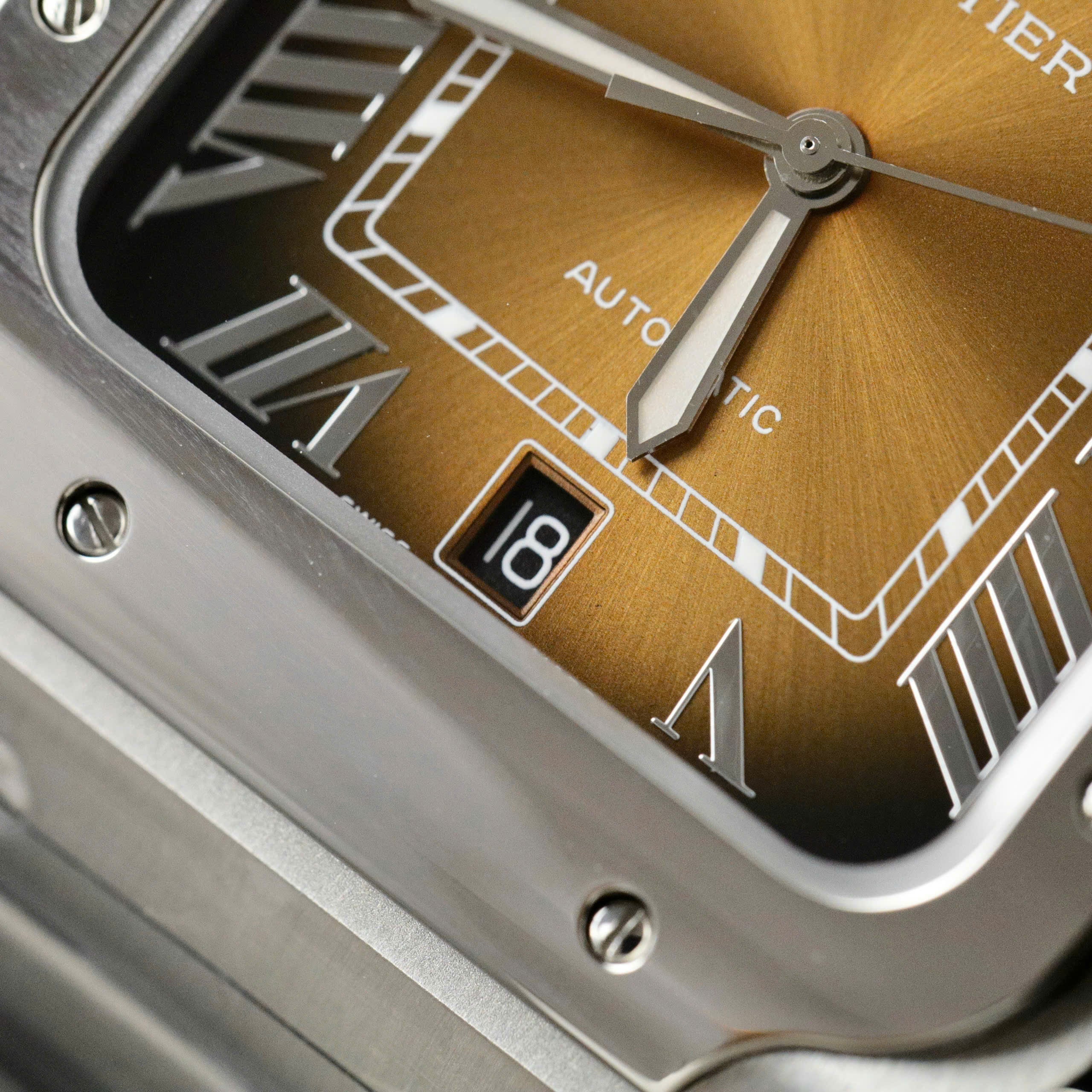 Cartier Santos WSSA0064 Cadran Marron 39,8 mm