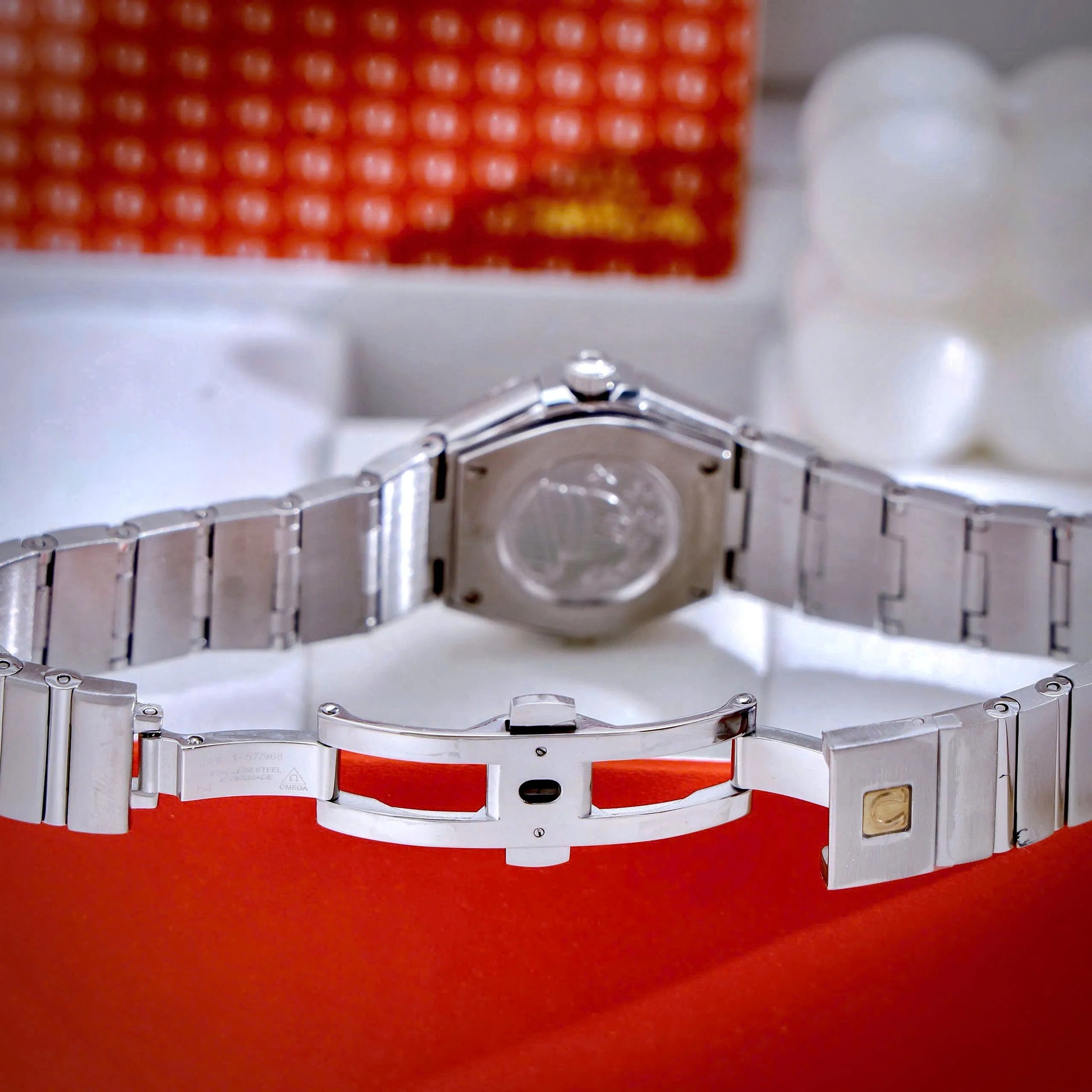 Montre Omega Constellation Femme avec Cadran Bleu de 28 mm