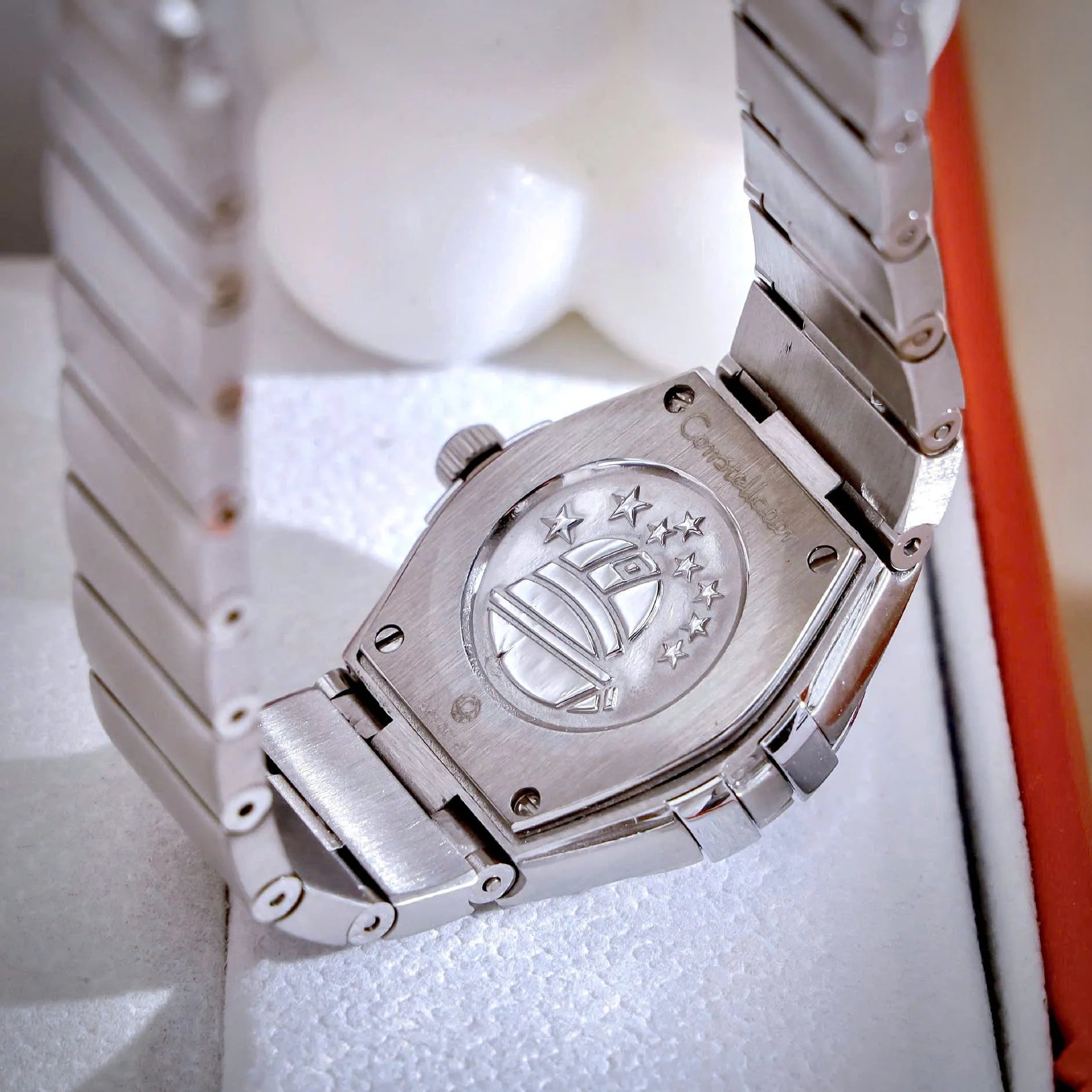 Montre Omega Constellation Femme avec Cadran Bleu de 28 mm