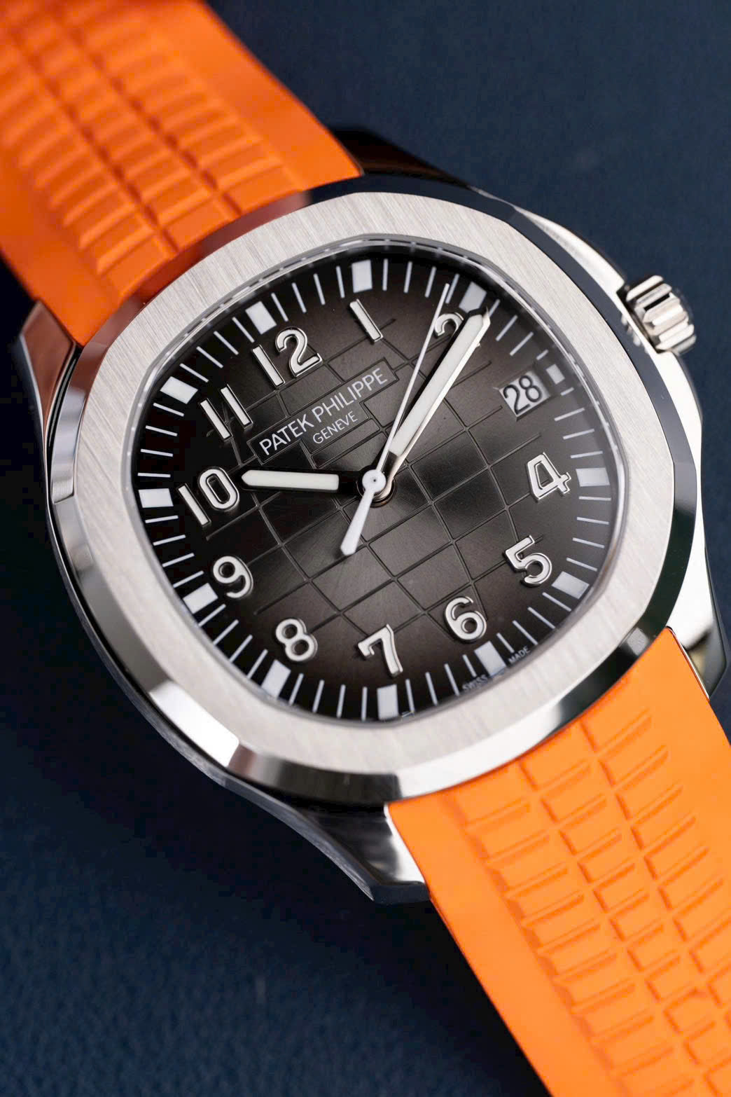 Bracelet en caoutchouc orange BBF Factory pour montre Patek Philippe Aquanaut 5167, 40 mm