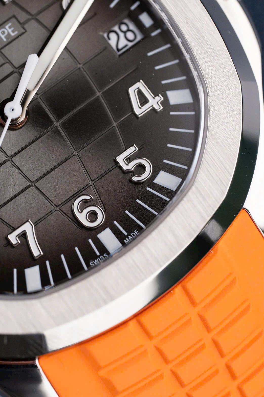 Bracelet en caoutchouc orange BBF Factory pour montre Patek Philippe Aquanaut 5167, 40 mm