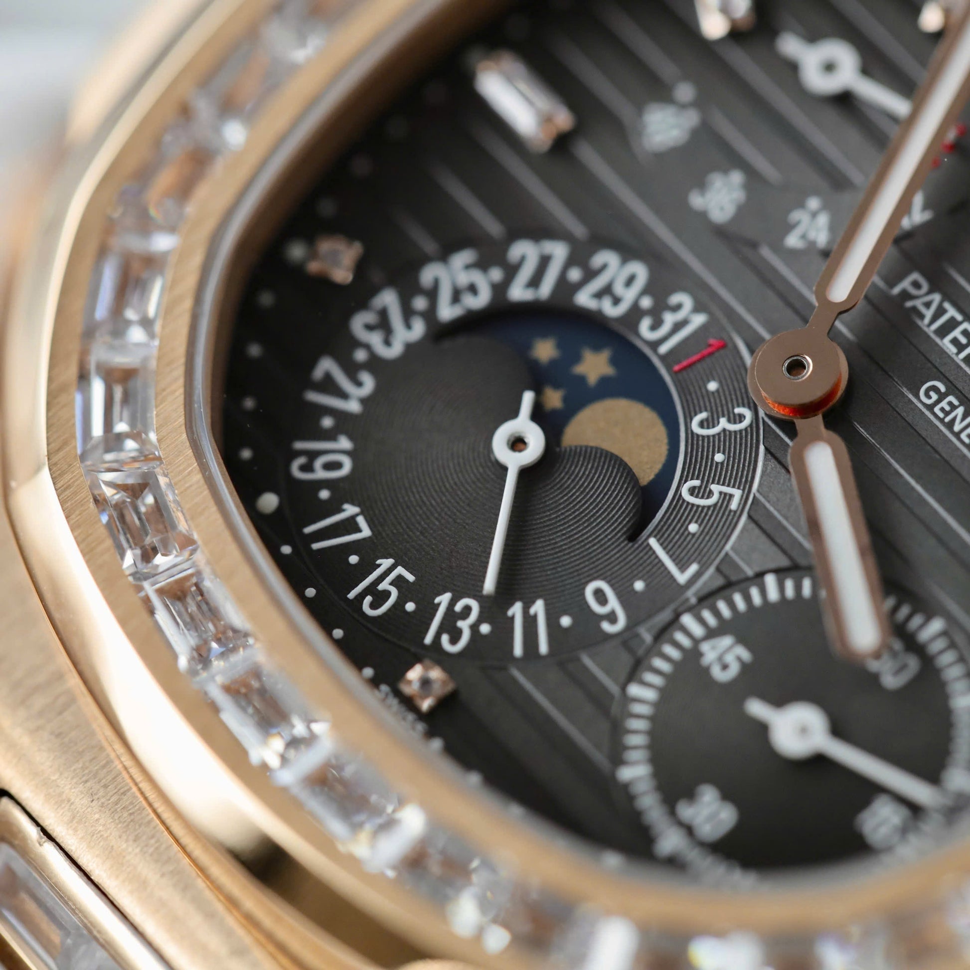 Patek Philippe Nautilus 5724 Bracelet en cuir or rose 40 mm