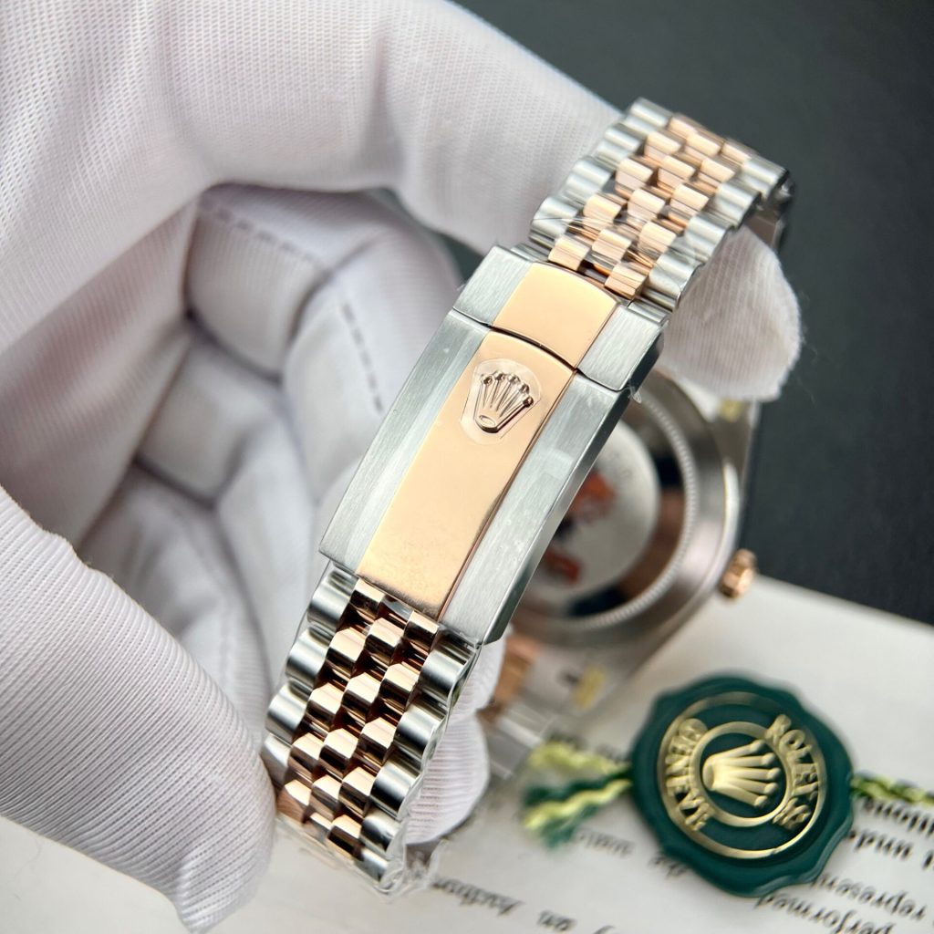 Rolex DateJust 126331 Demi Rose Cadran blanc 41 mm