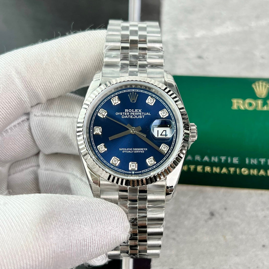 Rolex DateJust 126234 Cadran bleu 36 mm