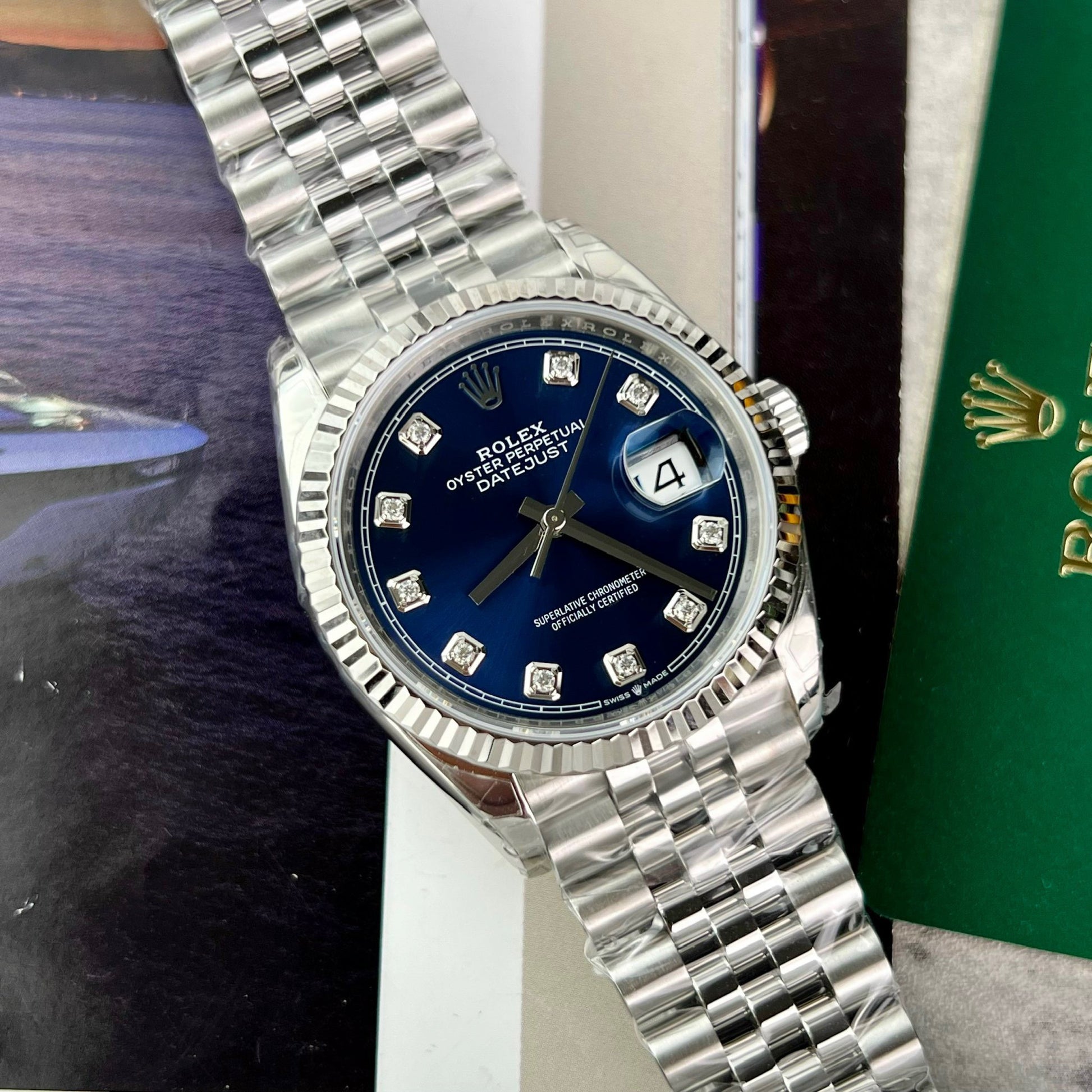 Rolex DateJust 126234 Cadran bleu 36 mm