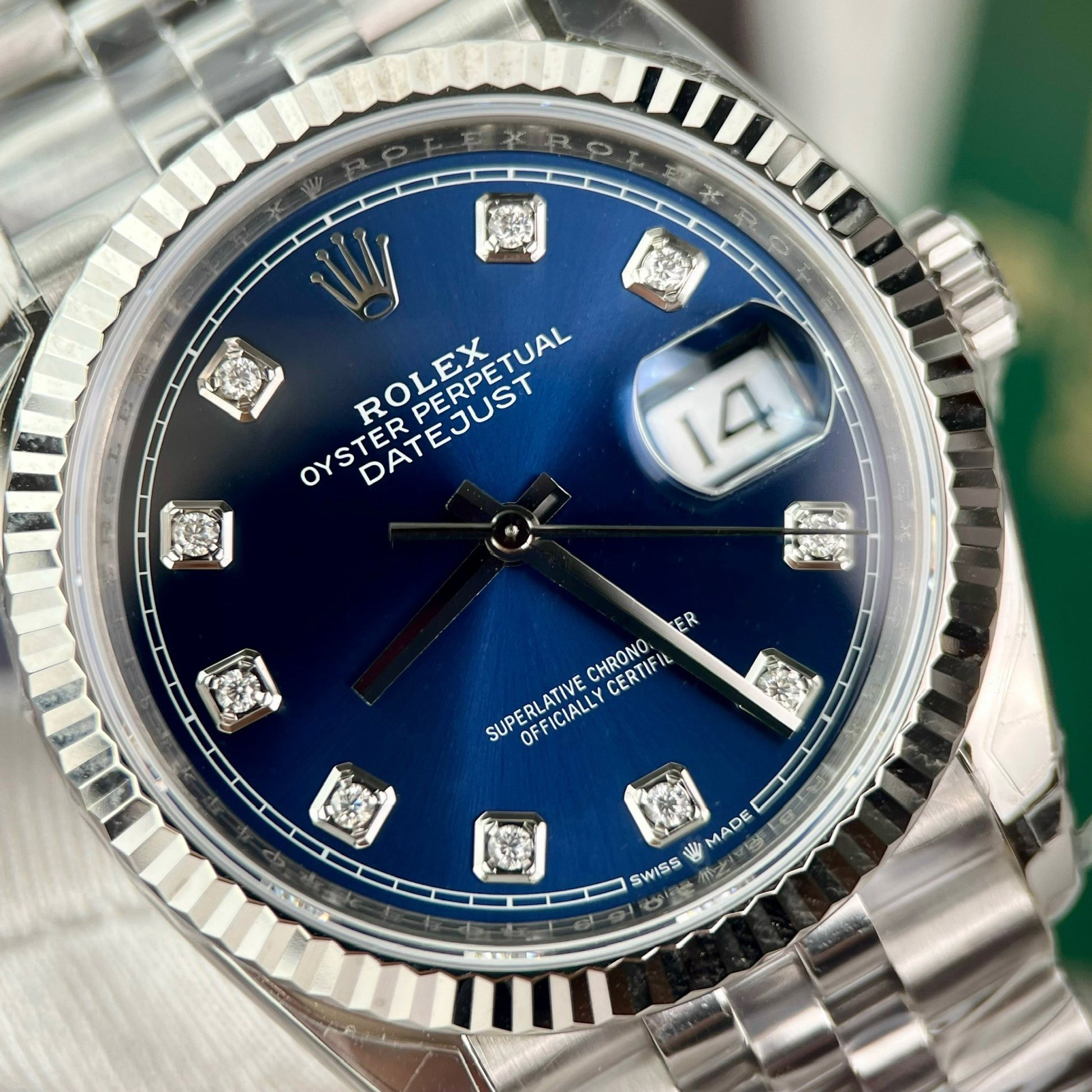Rolex DateJust 126234 Cadran bleu 36 mm