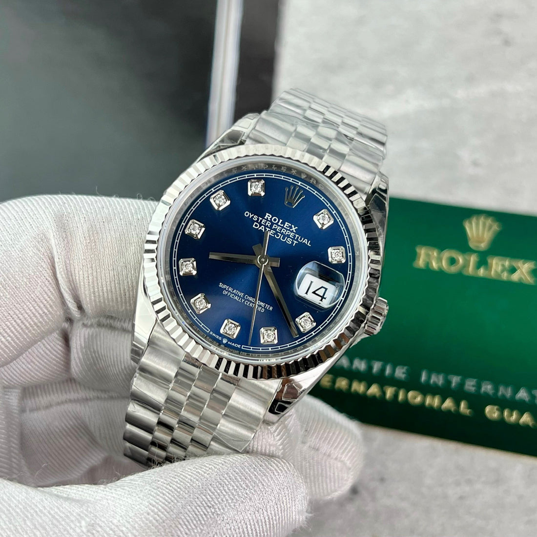 Rolex DateJust 126234 Cadran bleu 36 mm