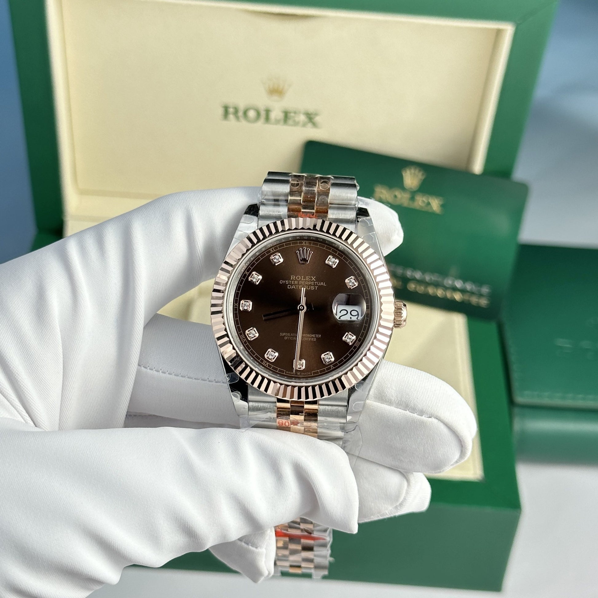 Rolex DateJust Cadran Chocolat V5 41 mm
