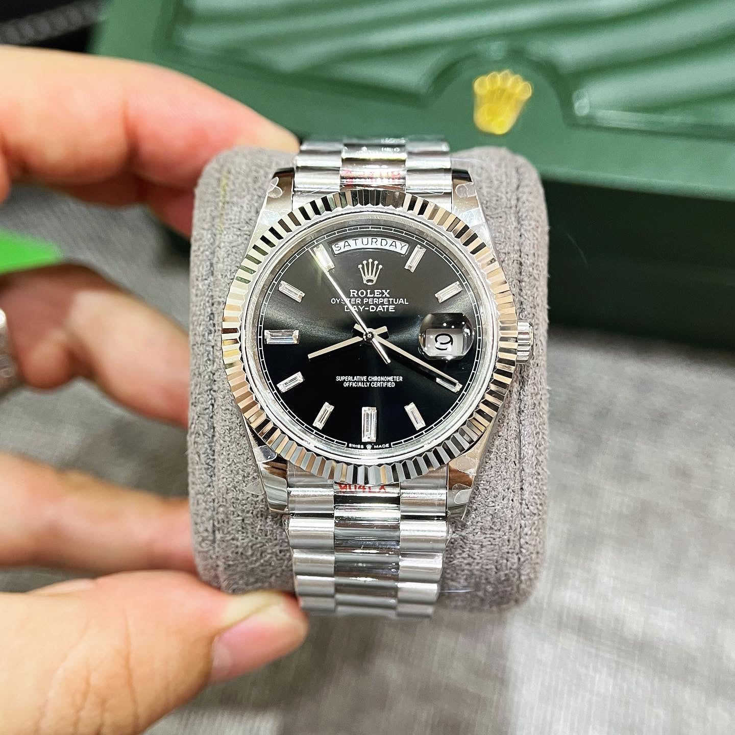 Rolex Day-Date 228236 Cadran noir 40 mm