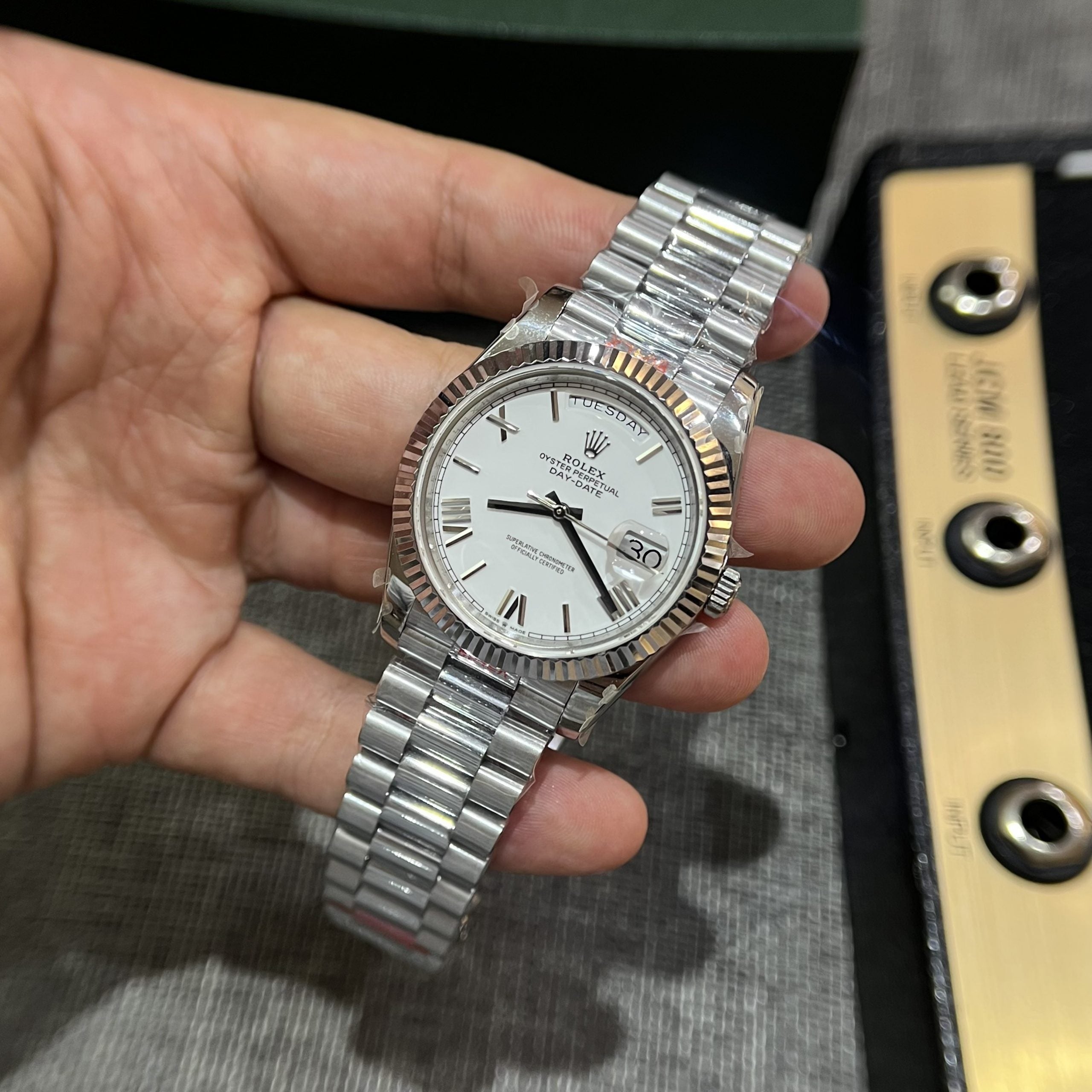 Rolex Day-Date 228236 Cadran Blanc 40 mm