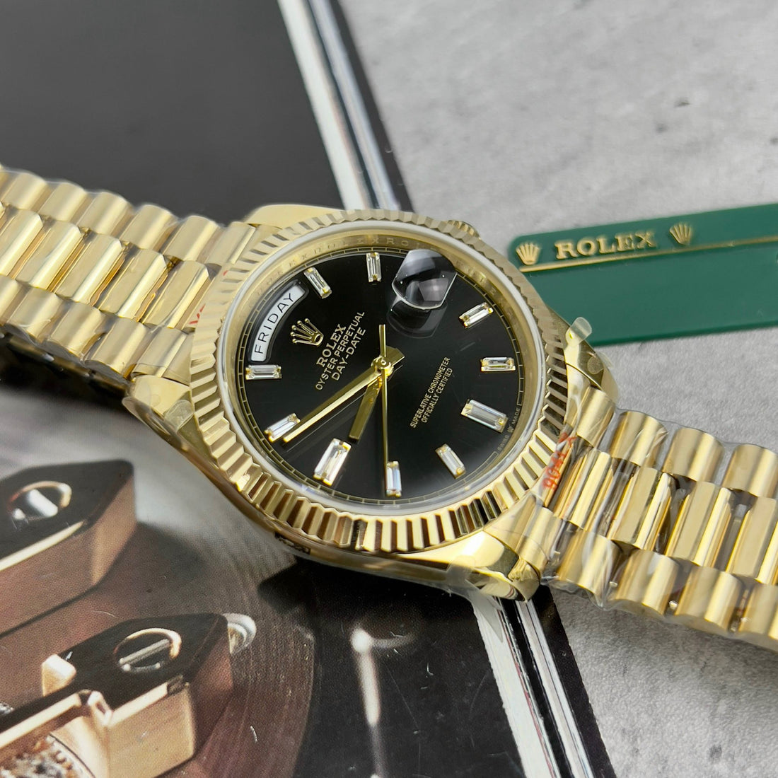 Rolex Day-Date 228238 Cadran noir 40 mm