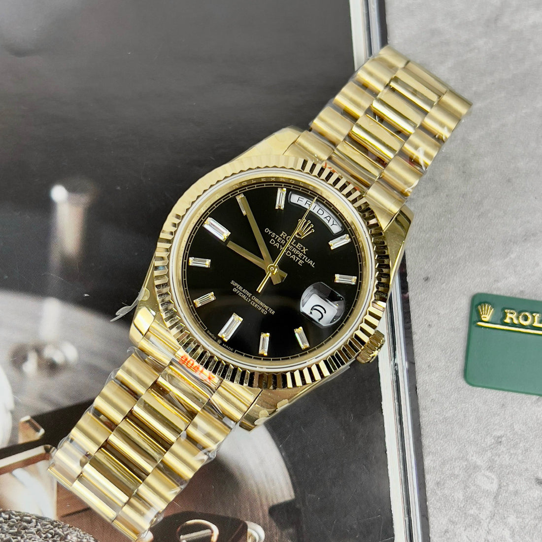 Rolex Day-Date 228238 Cadran noir 40 mm