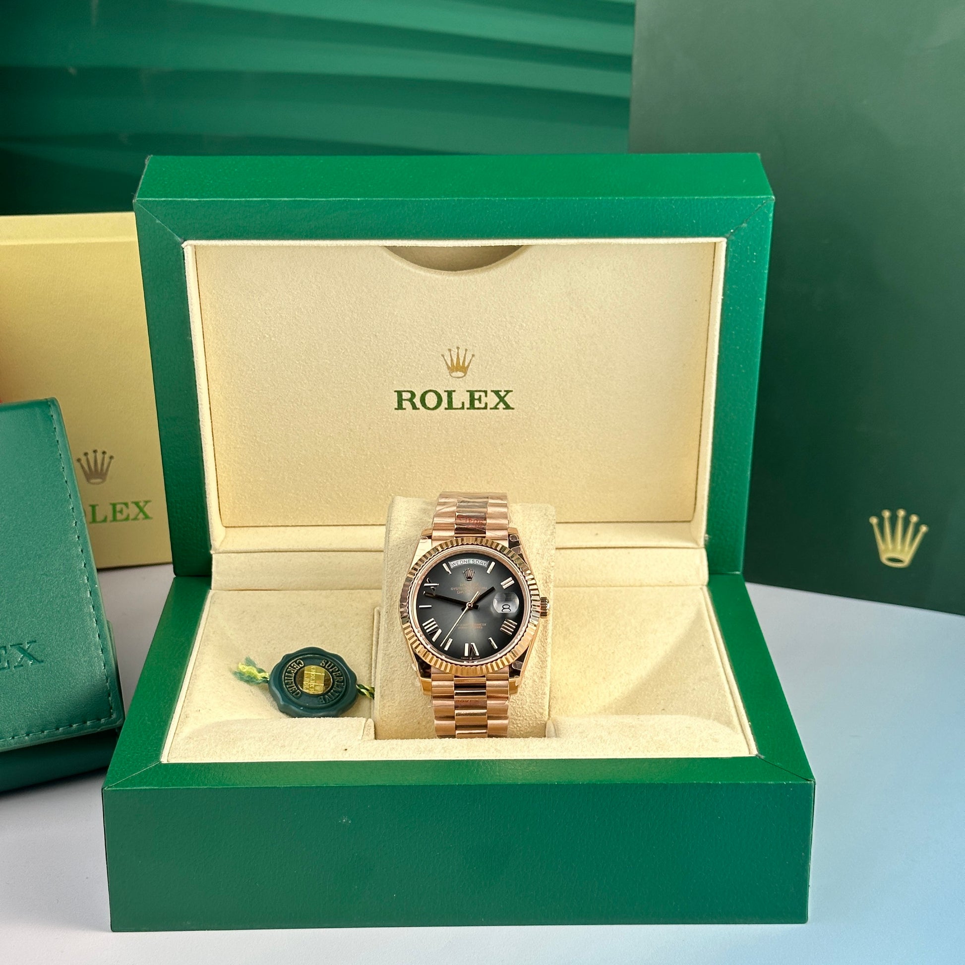 Rolex Day-Date Everose 228235 Cadran Ombre Gris 40mm