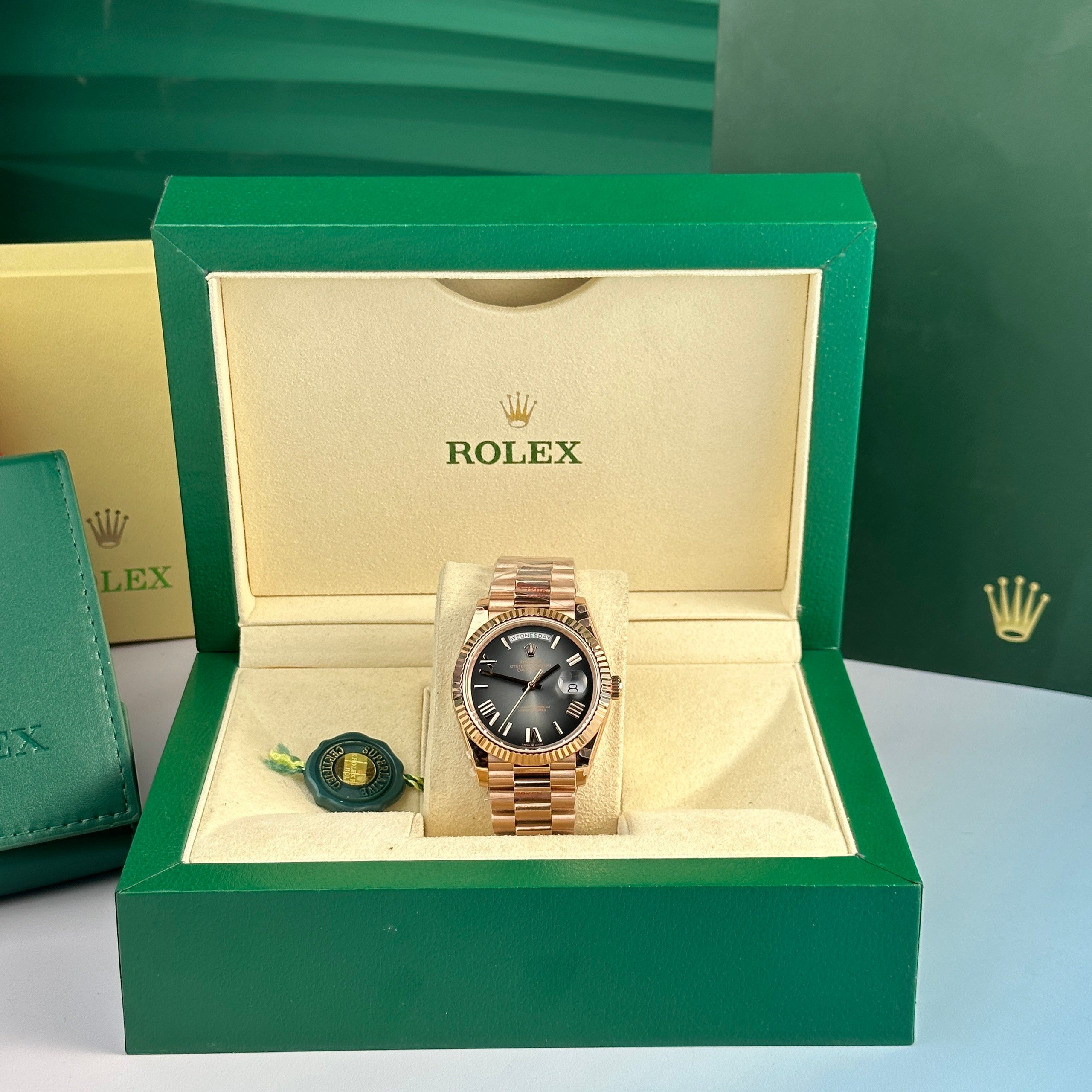 Rolex Day-Date Everose 228235 Cadran Ombre Gris 40mm