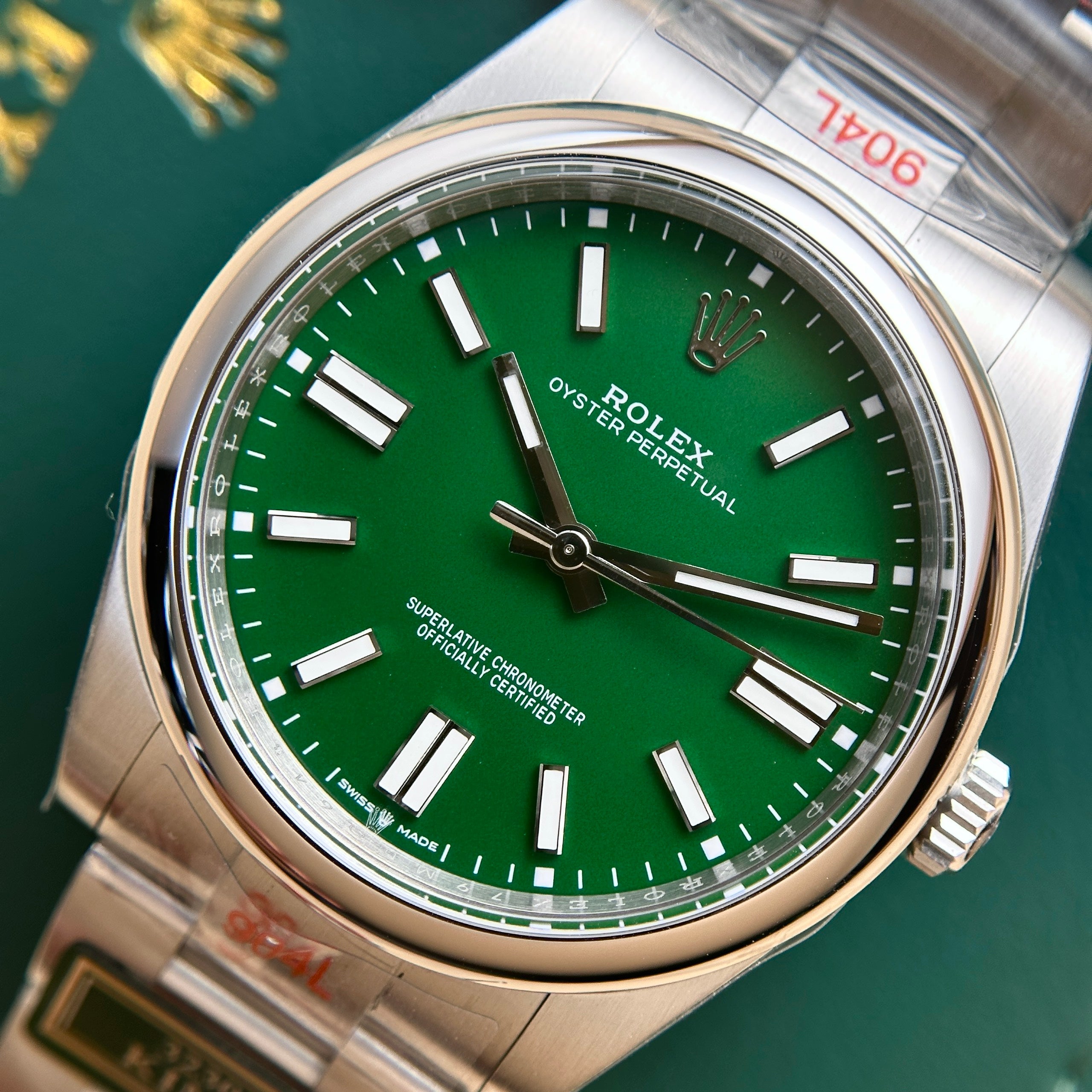 Rolex Oyster Perpetual 124300 Cadran Vert 41mm