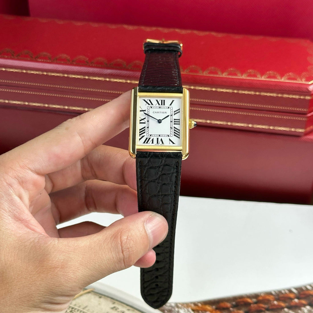 CARTIER TANK 31 MM - Montre Cartier - Homme - VEM663